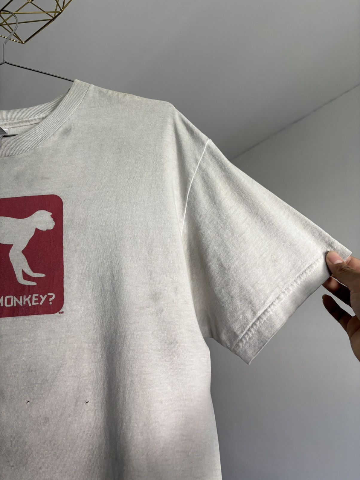 Vintage Thrashed Tounch My Monkey Tee Shirt Distressed ERD Grunge Size US L / EU 52-54 / 3 - 7 Thumbnail