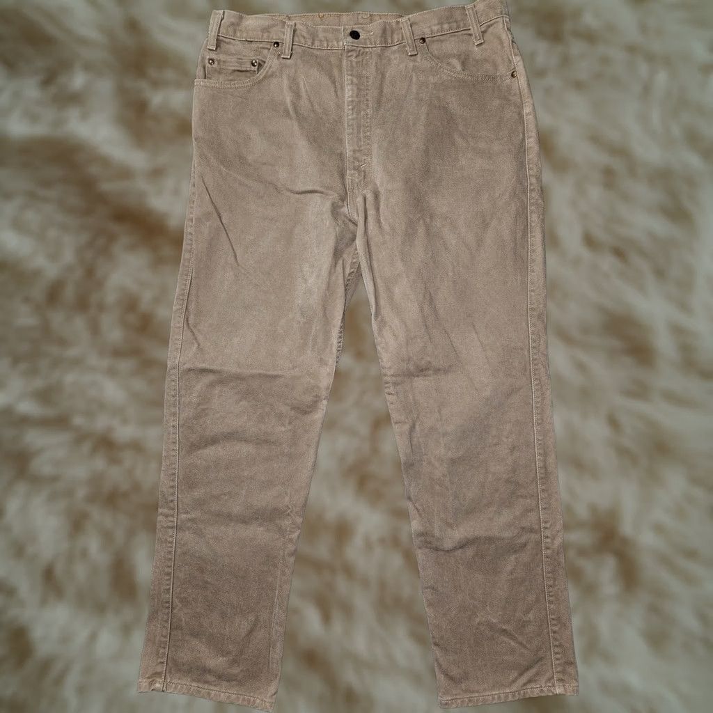 Levi's VINTAGE Levi's 540 Jeans Mens 38x30 Beige Relaxed Straight Denim 90s United States Jeans Mens 38 Size US 38 / EU 54 - 1 Thumbnail