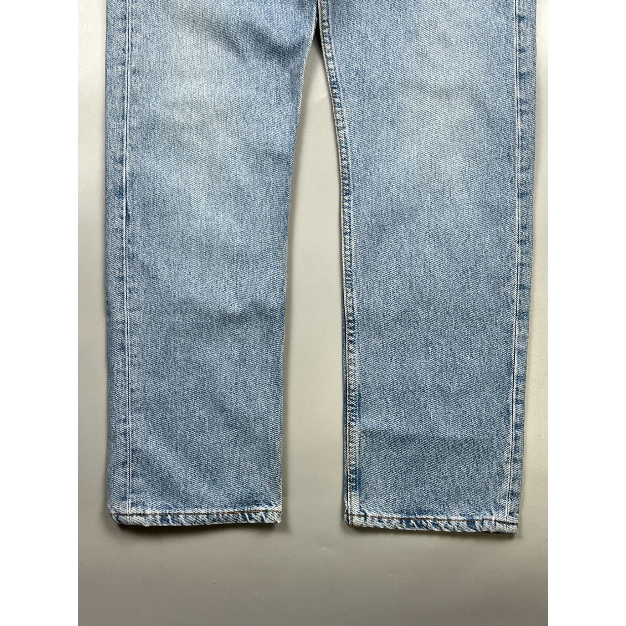 Levi's Levi’s 501 Made in USA Light Wash Denim Jeans Pants (Y0908) Size US 31 - 2 Thumbnail