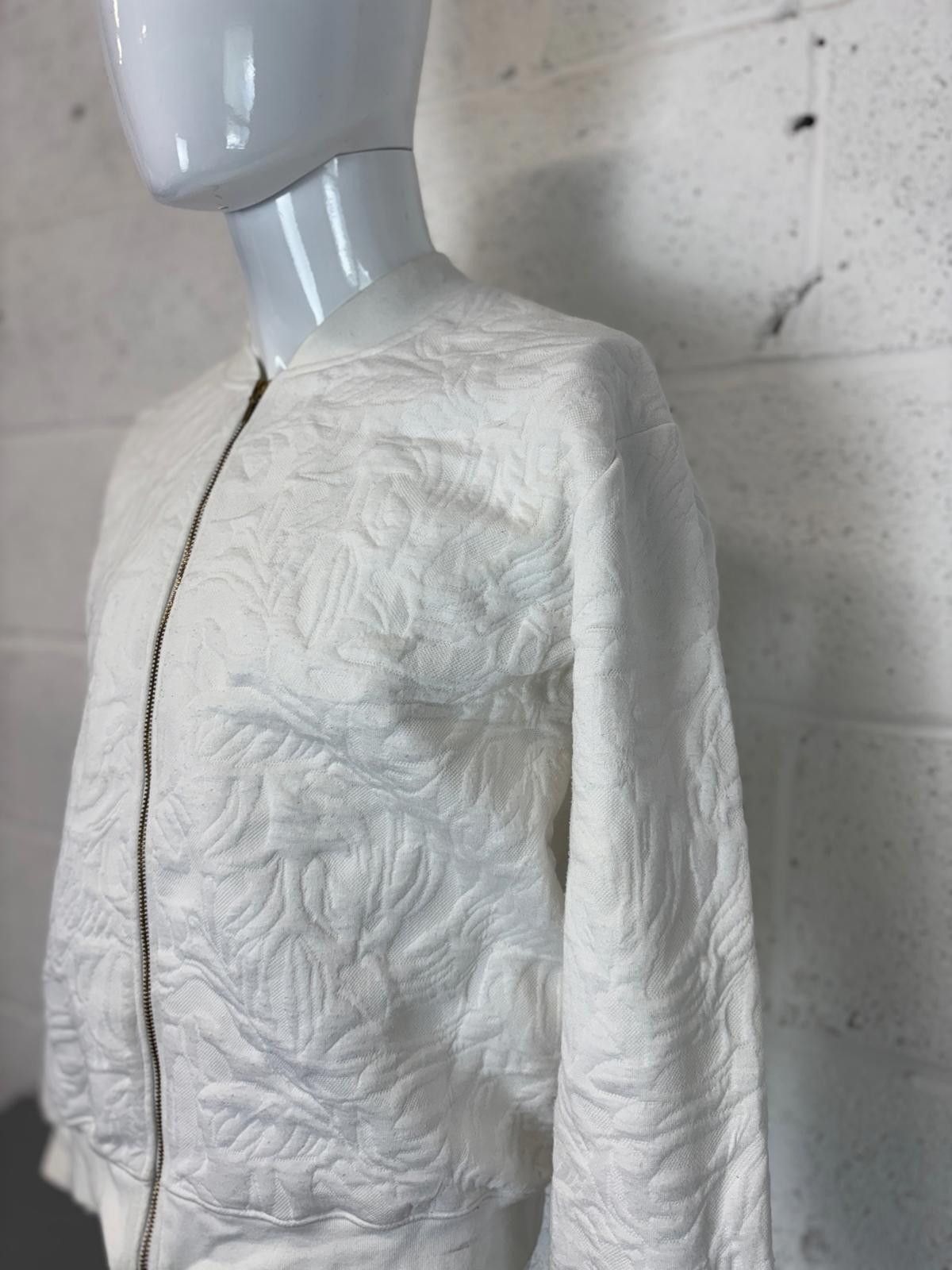 Reiss Reiss Embroidered Bomber Jacket Elegant White Mens Size M Size US M / EU 48-50 / 2 - 2 Thumbnail