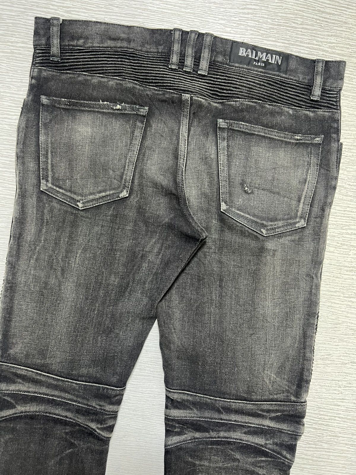 Balmain Balmain - Distressed Biker Jeans Size US 31 - 7 Thumbnail