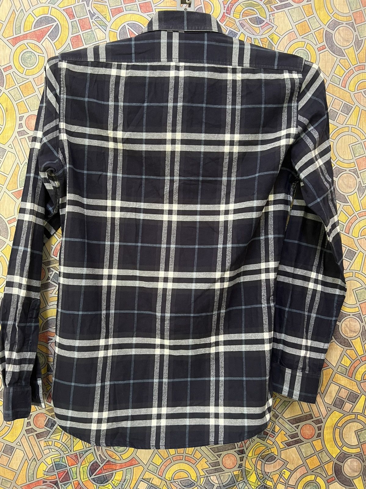 Burberry Burberry Somerton Nova Check Long Sleeve Shirt Men's Small Size US S / EU 44-46 / 1 - 2 Thumbnail