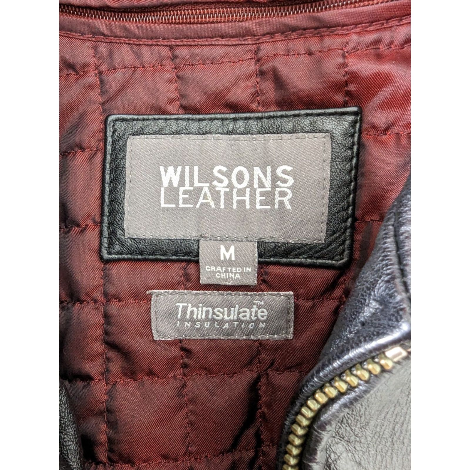 Vintage VINTAGE Wilsons Leather Jacket Size M / US 6-8 / IT 42-44 - 4 Thumbnail