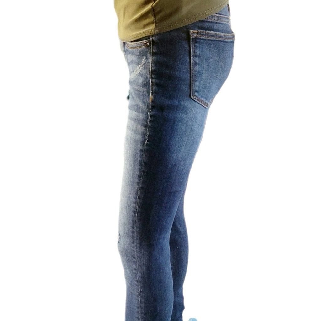 Other Vigoss Jagger Skinny Blue Distressed Women's Jeans Sz 26/27 Size 26" / US 2 / IT 38 - 4 Thumbnail
