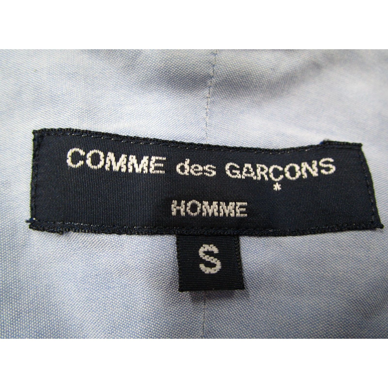 Comme des Garcons Girl Comme Des Garcons Shirt Mens Small Blue Cotton Button Down Long Sleeve Homme Size US S / EU 44-46 / 1 - 3 Thumbnail