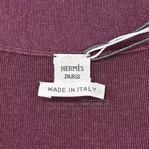 Hermes Hermes Burgundy Cashmere Sleeveless Open Cardigan Dress Size XXS / US 00 / IT 34 - 4 Thumbnail