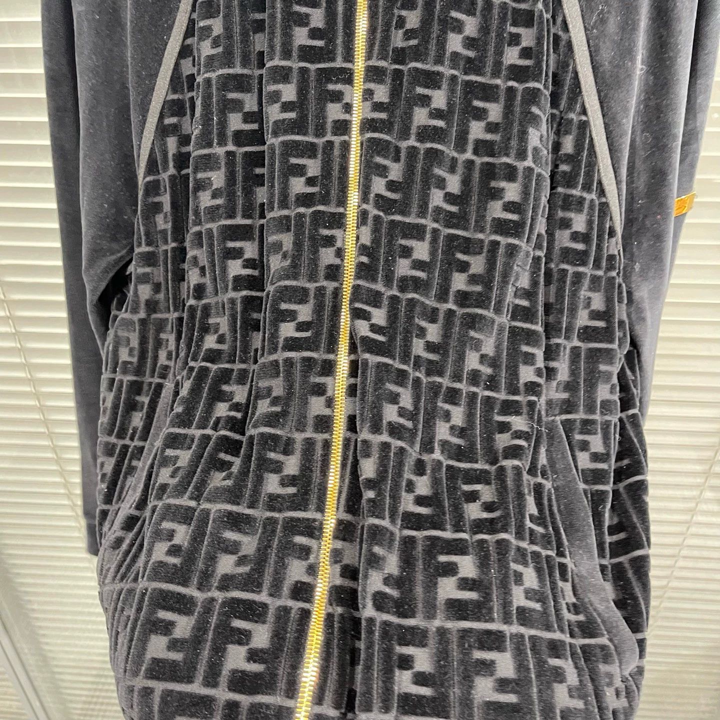 Fendi Fendi FF Monogram Velvet Panelled Jacket 52 99new Size US L / EU 52-54 / 3 - 6 Thumbnail