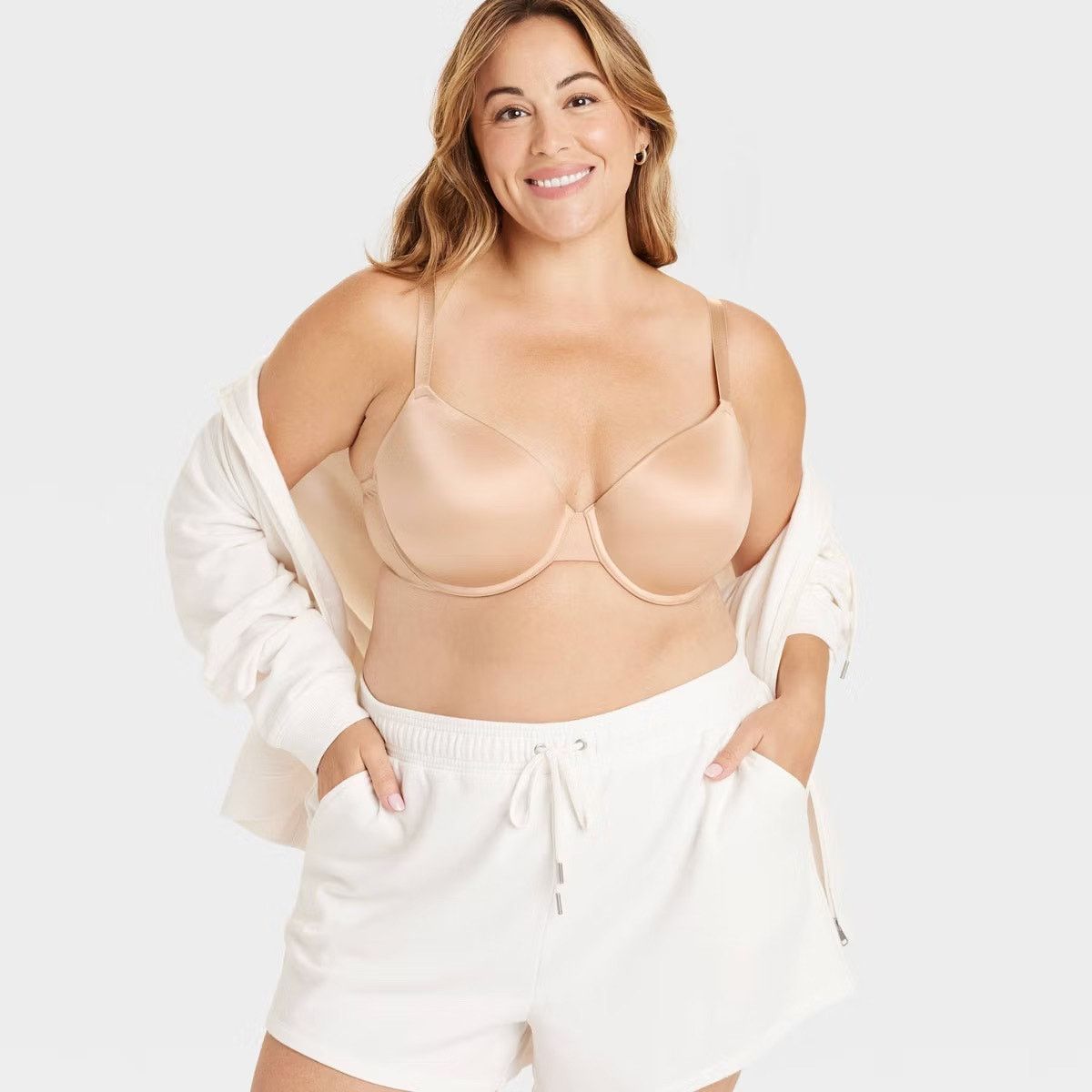 The Unbranded Brand Women's Demi T-Shirt Push-Up Bra - Auden Pearl Tan 40C Size ONE SIZE - 2 Thumbnail