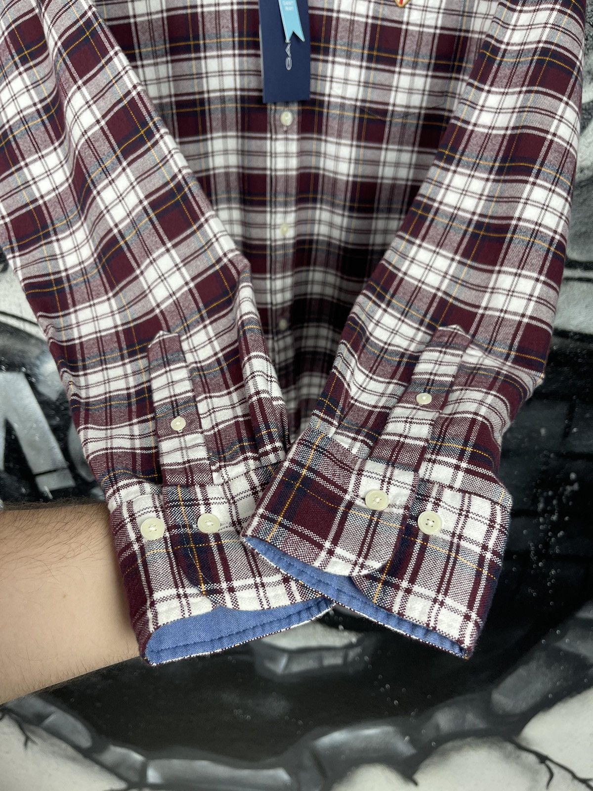 Gant GANT Regular Fit Shield Logo Plaid Button Down Shirt Size S Size US S / EU 44-46 / 1 - 7 Thumbnail