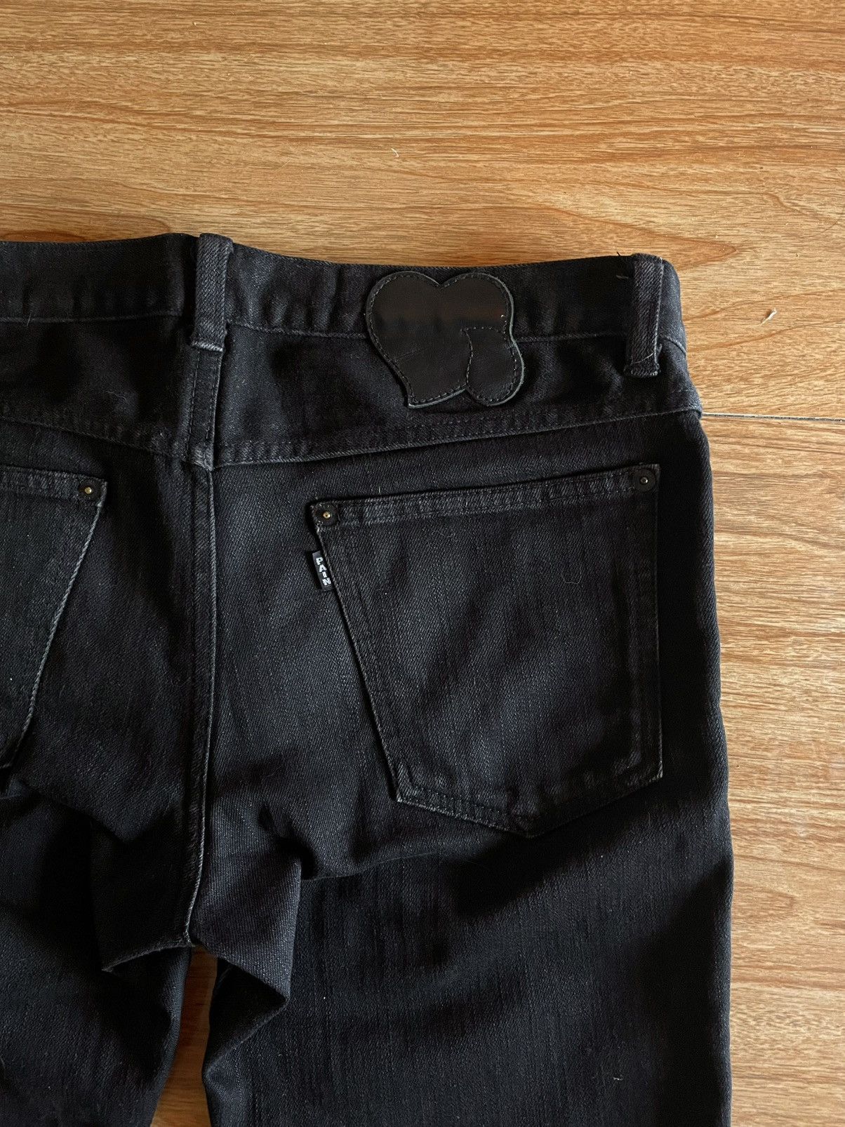 Number (N)ine Number (N)ine AW06 Noir “PAIN” Crying Heart Coated Denim Size US 32 / EU 48 - 17 Thumbnail