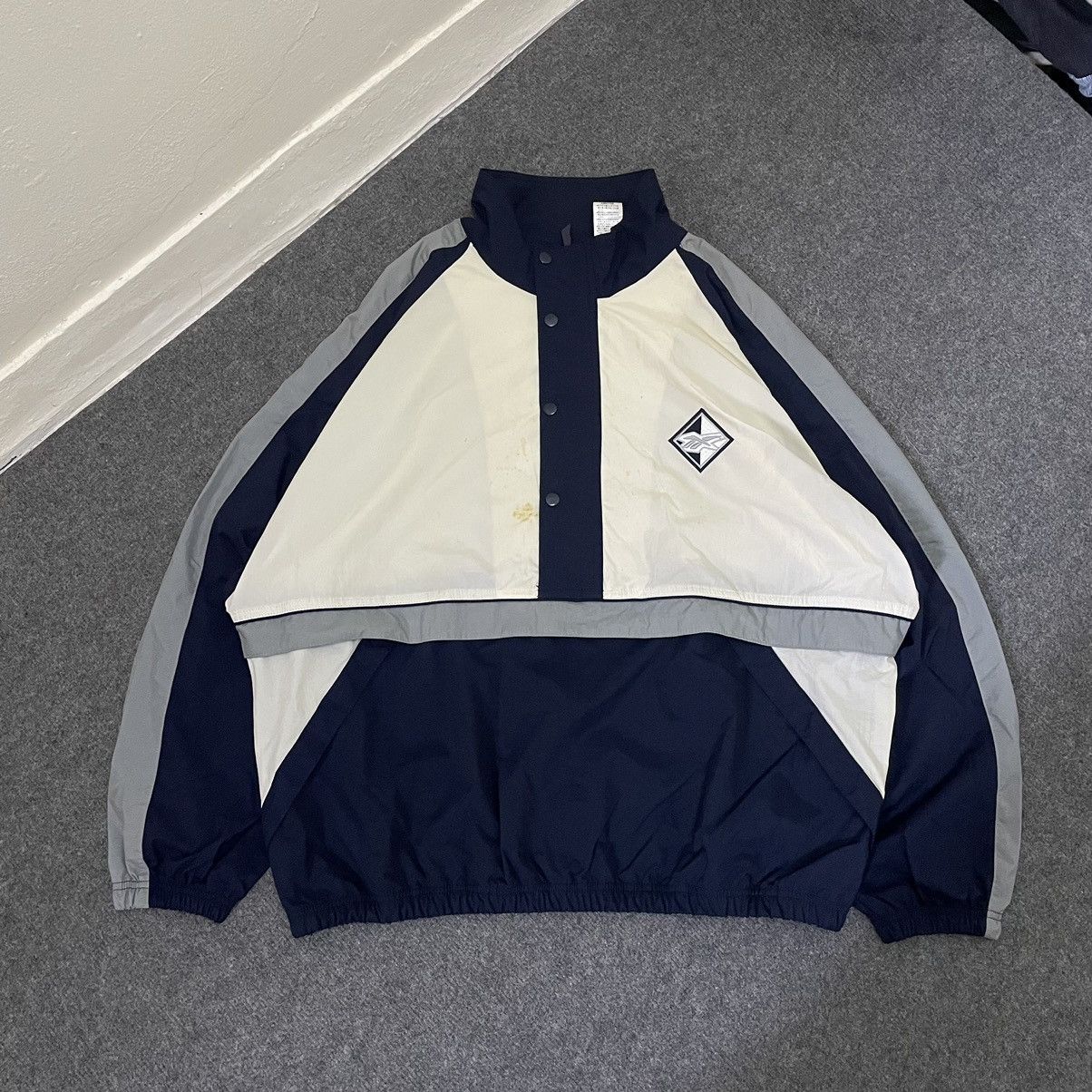Reebok × Vintage Vintage 1990s Reebok Nylon Anorak Jacket Baggy Cutting Size US XL / EU 56 / 4 - 1 Thumbnail