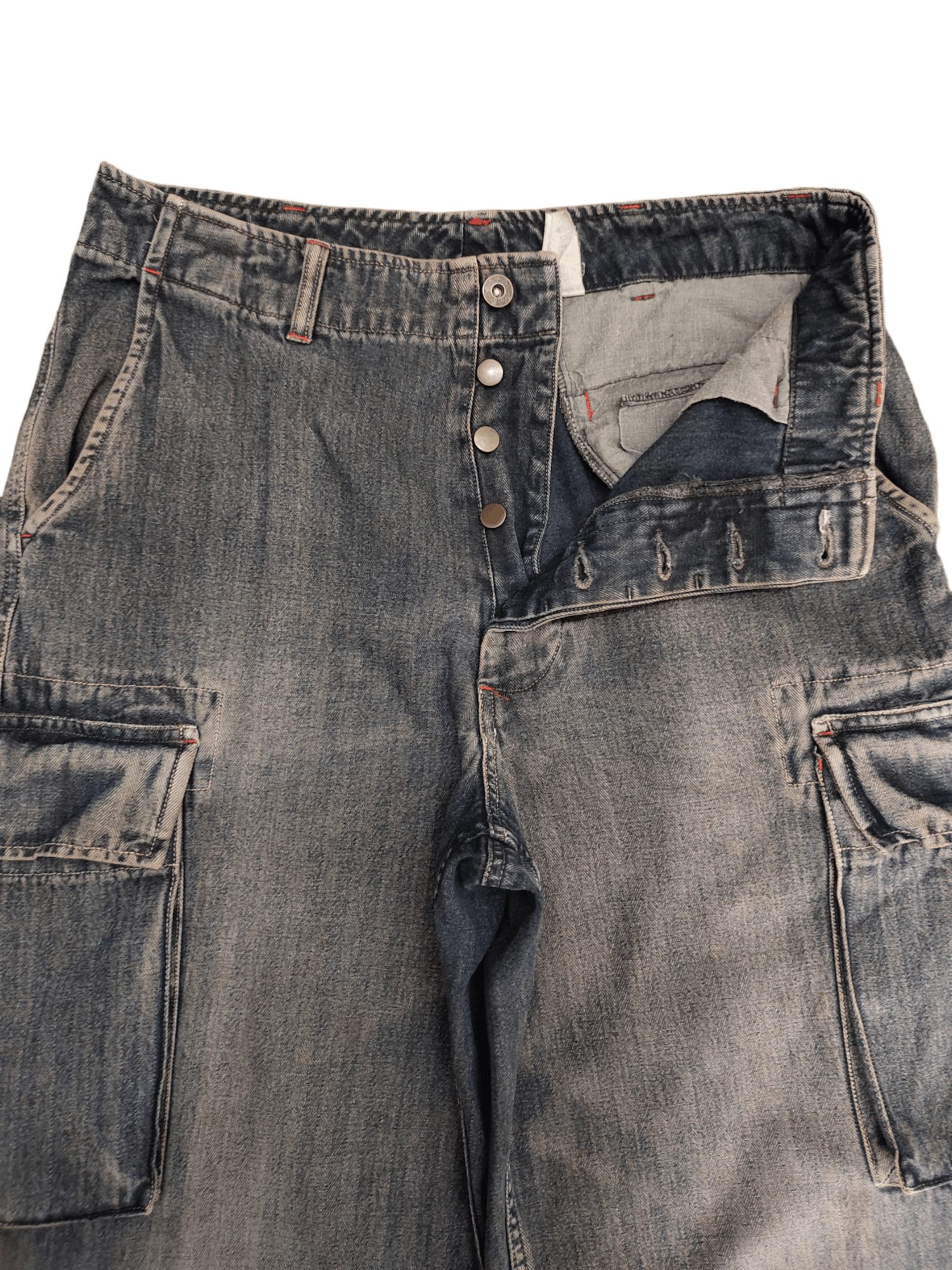 Hysteric Glamour Octopas Army Cargo Hbt Wide Leg Denim Y2k Jnco Baggy Jeans Size US 32 / EU 48 - 8 Thumbnail