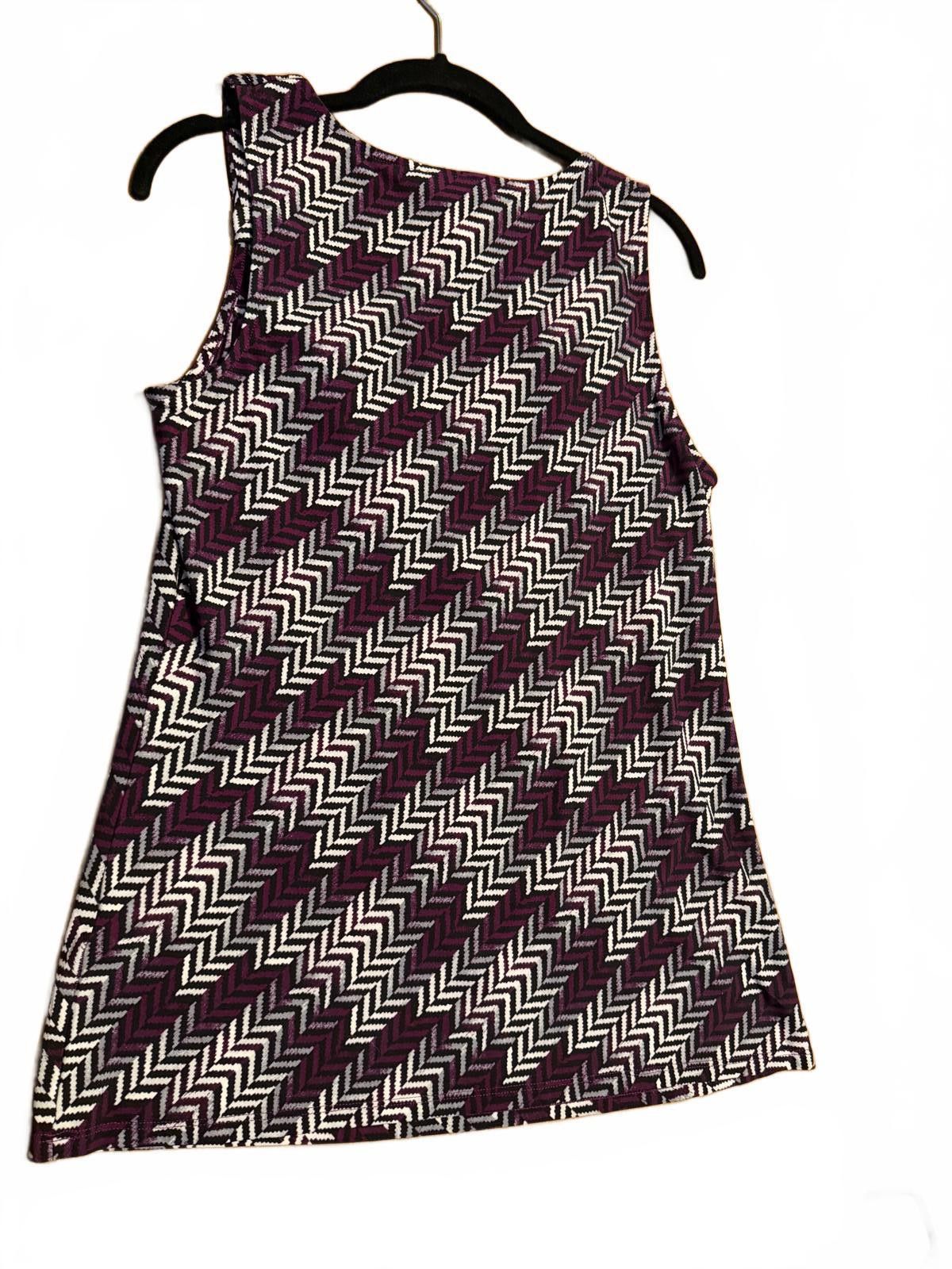 Other Black House Market Purple Geometric Pattern Sleeveless Top L Size L / US 10 / IT 46 - 4 Thumbnail