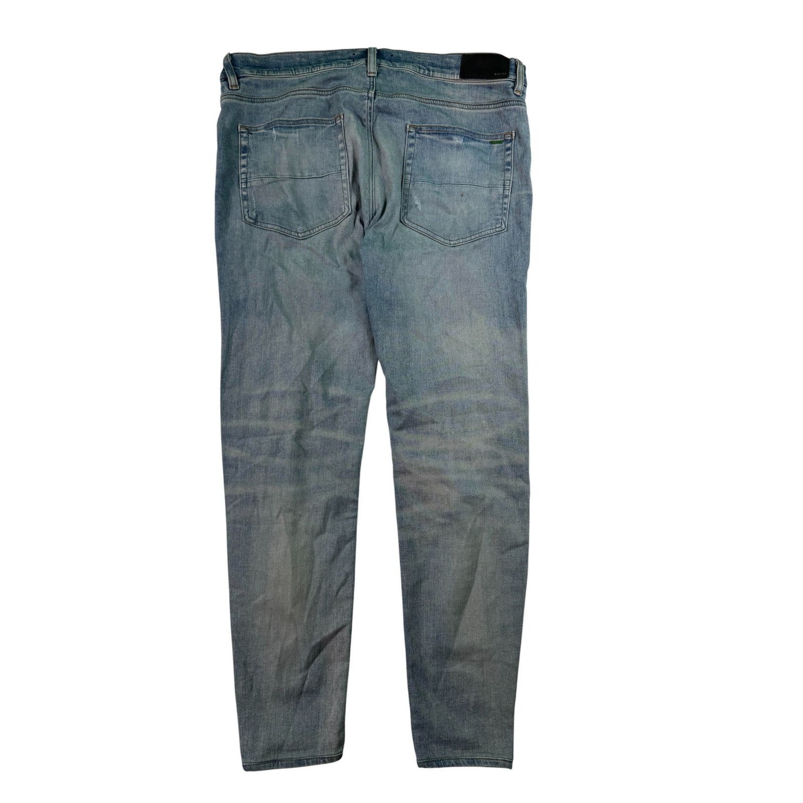 Amiri Amiri MX1 Light Wash, Blue & Red Patch Jeans Size US 36 / EU 52 - 6 Thumbnail