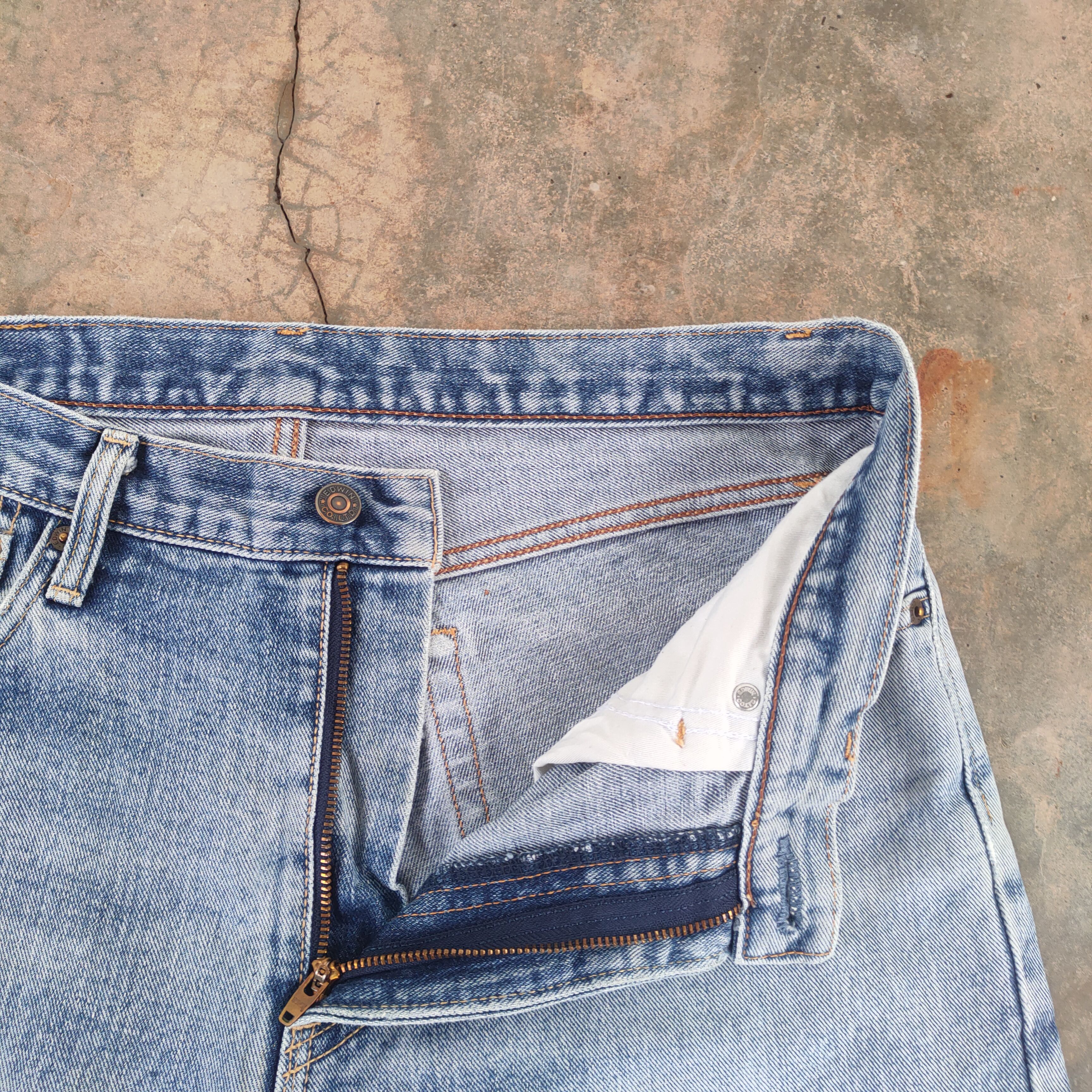 Edwin W34 VINTAGE EDWIN FADED DISTRESSED JEANS PANTS Size US 34 / EU 50 - 7 Thumbnail