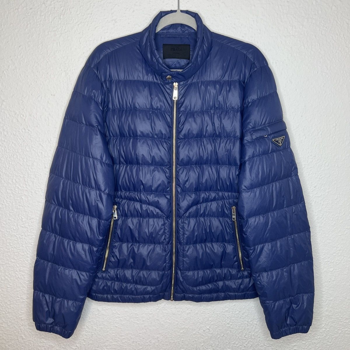 Prada Prada Re-Nylon Puffer Down Jacket Archive Blue Navy Drill Size US M / EU 48-50 / 2 - 1 Thumbnail