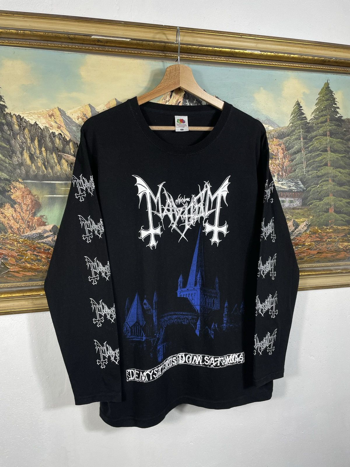 Band Tees Mayhem De Mysteriis Dom Sathanas Black Longsleeve Tee Band Size US M / EU 48-50 / 2 - 3 Thumbnail