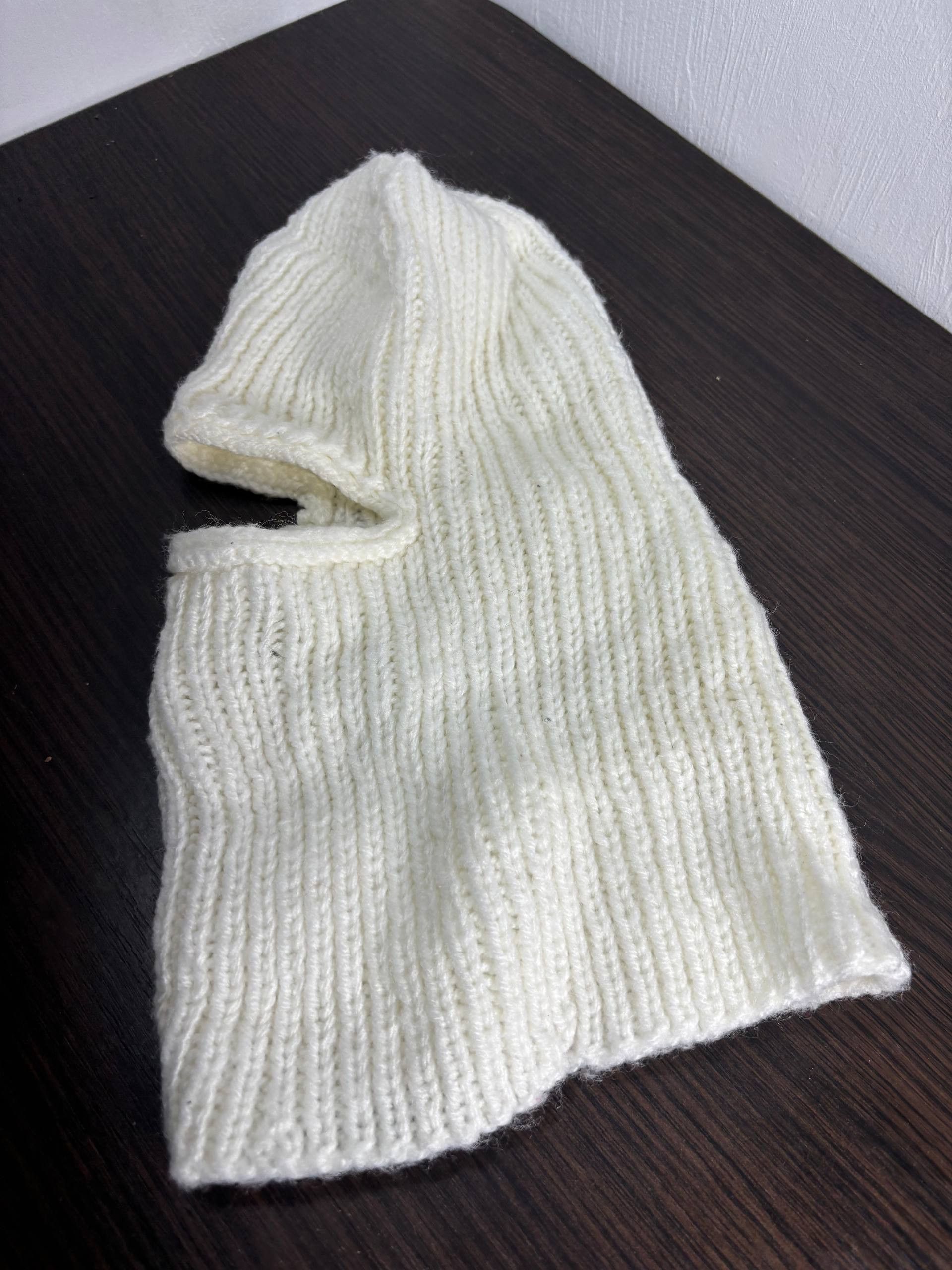 Japanese Brand Y2K Ski Balaclava Hype Knit Crazy Distressed Hat Size ONE SIZE - 7 Thumbnail