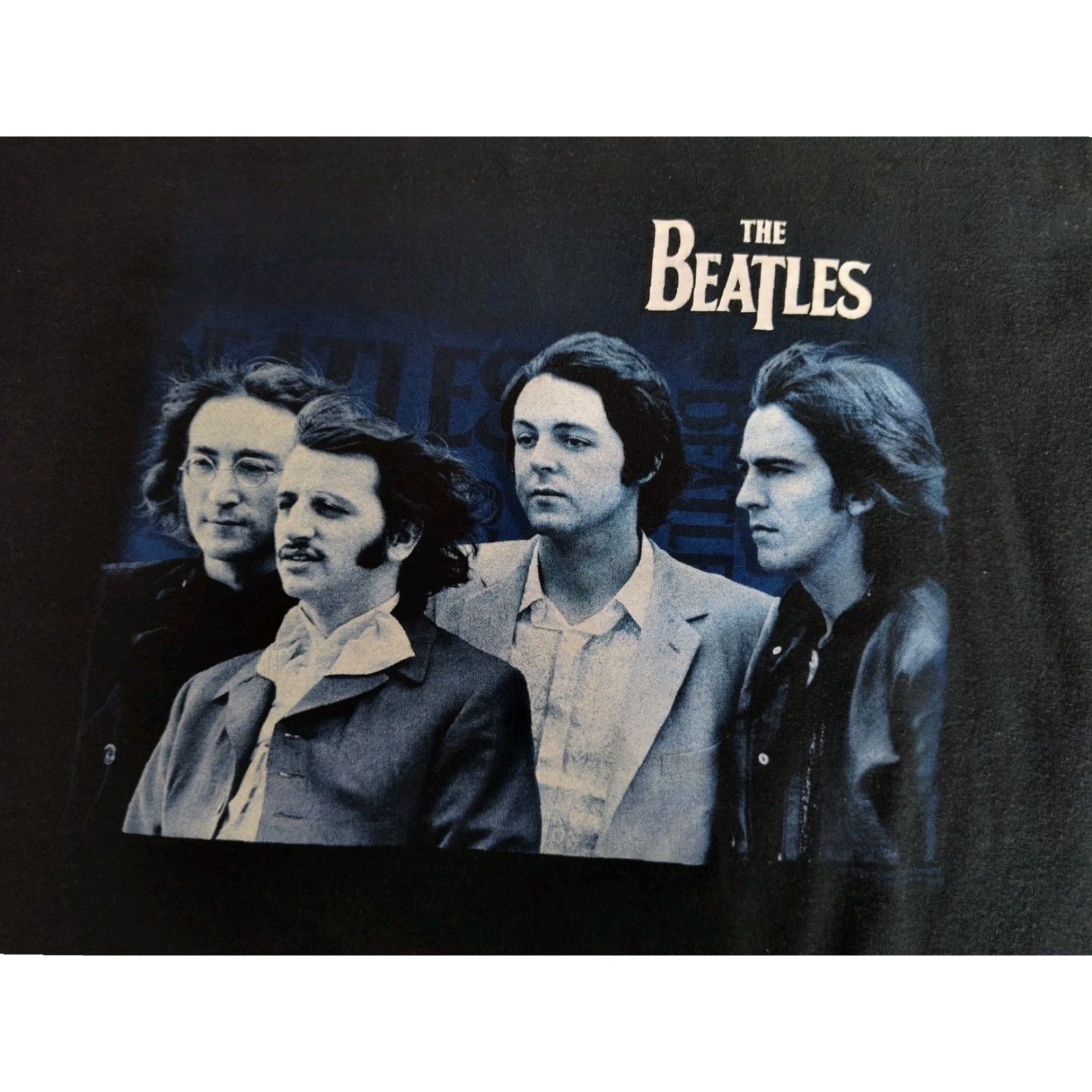 Delta VINTAGE Delta The Beatles T-Shirt Shirt Unisex Adults M Black Graphic Print 2000s 90s Concert Rock Mens Women Size US M / EU 48-50 / 2 - 3 Thumbnail