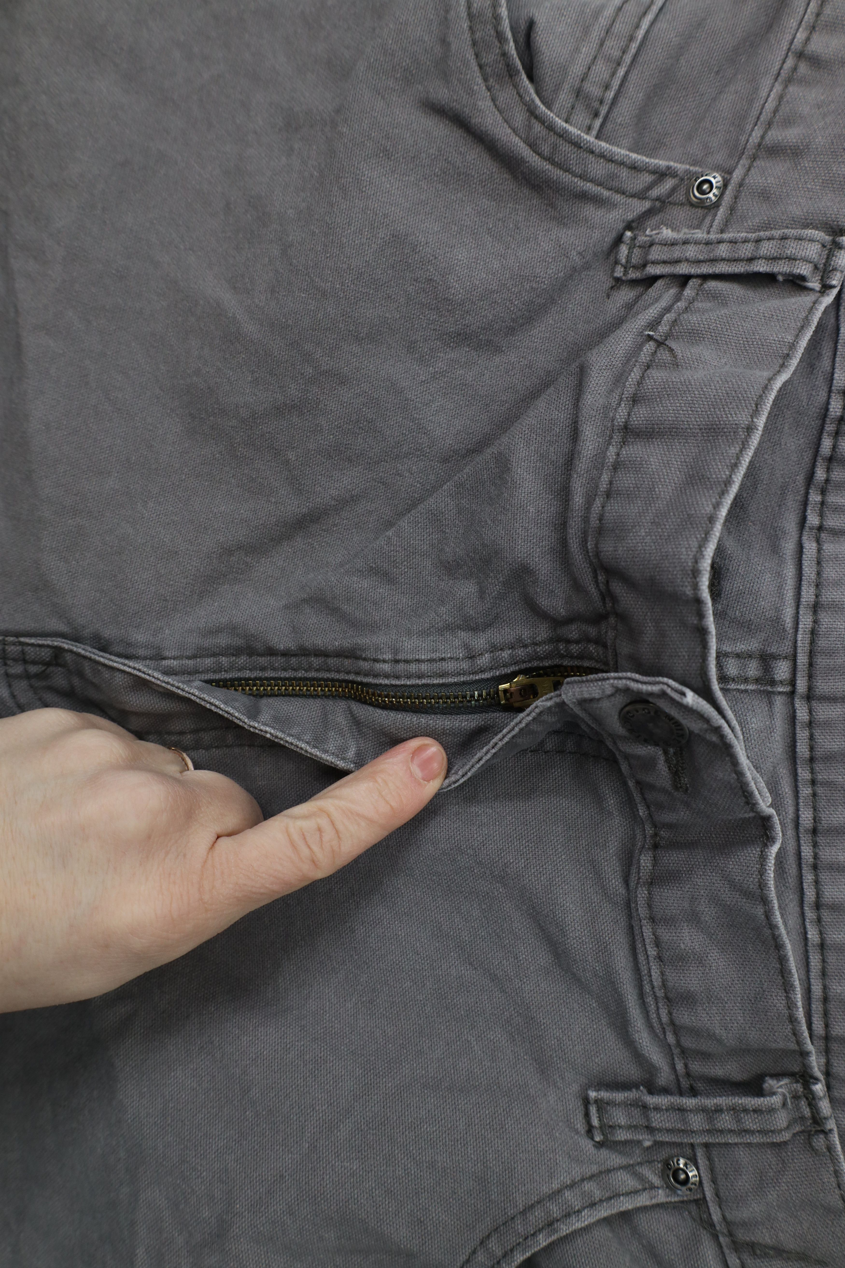 Dickies × Vintage Vintage Dickies Fit Wide Leg Dungaree Canvas Pants Gray Size US 40 / EU 56 - 5 Thumbnail