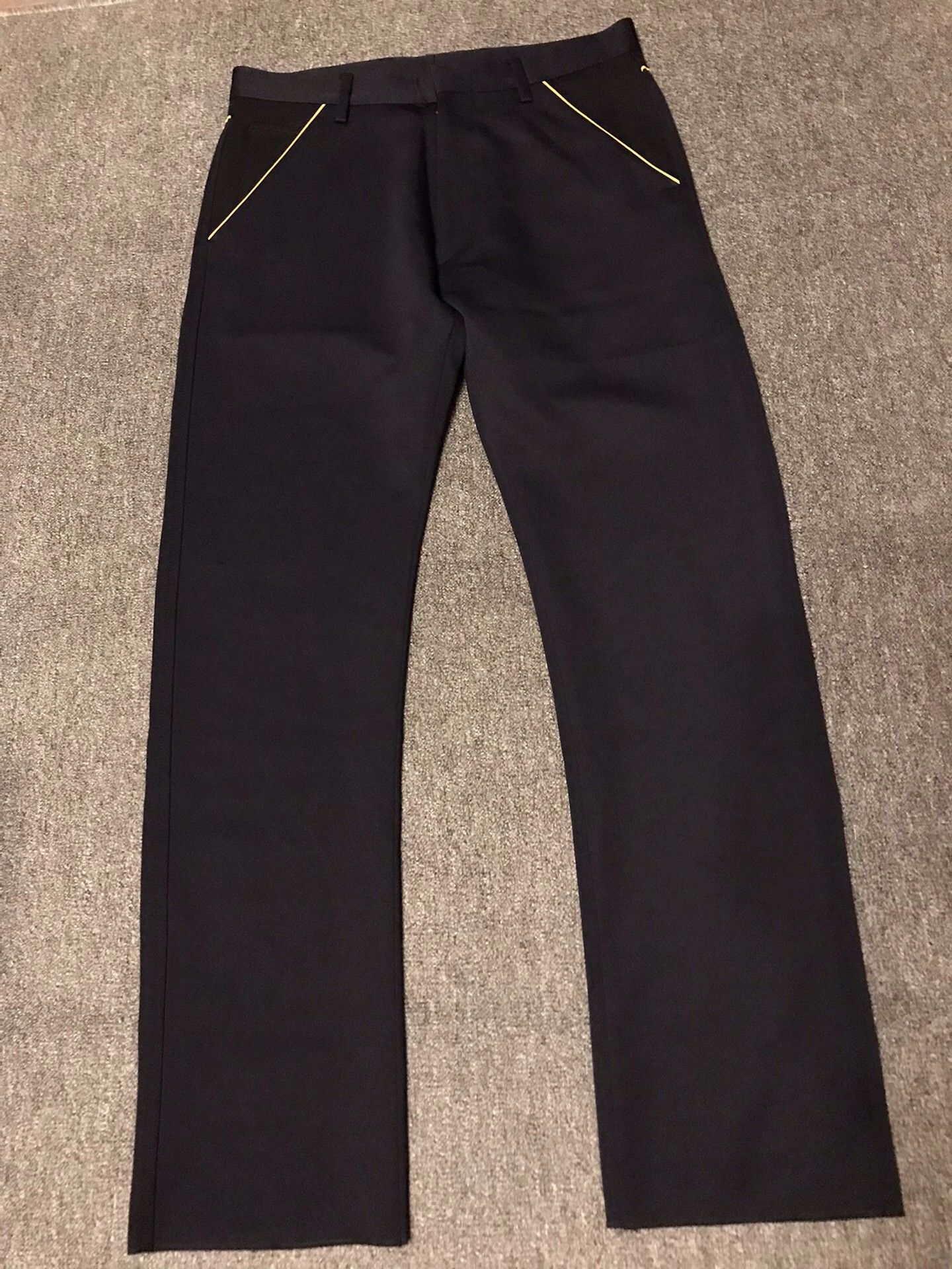 Prada Prada pants 48 new unfinished hem contrast back pocket logo Size US 32 / EU 48 - 1 Thumbnail