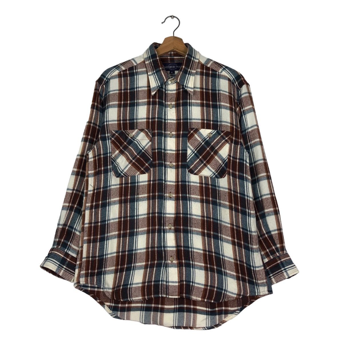 Japanese Brand 🔥Vintage Flannel Shirt Chore Jacket Canterbury Wood Tartan Size US M / EU 48-50 / 2 - 1 Thumbnail