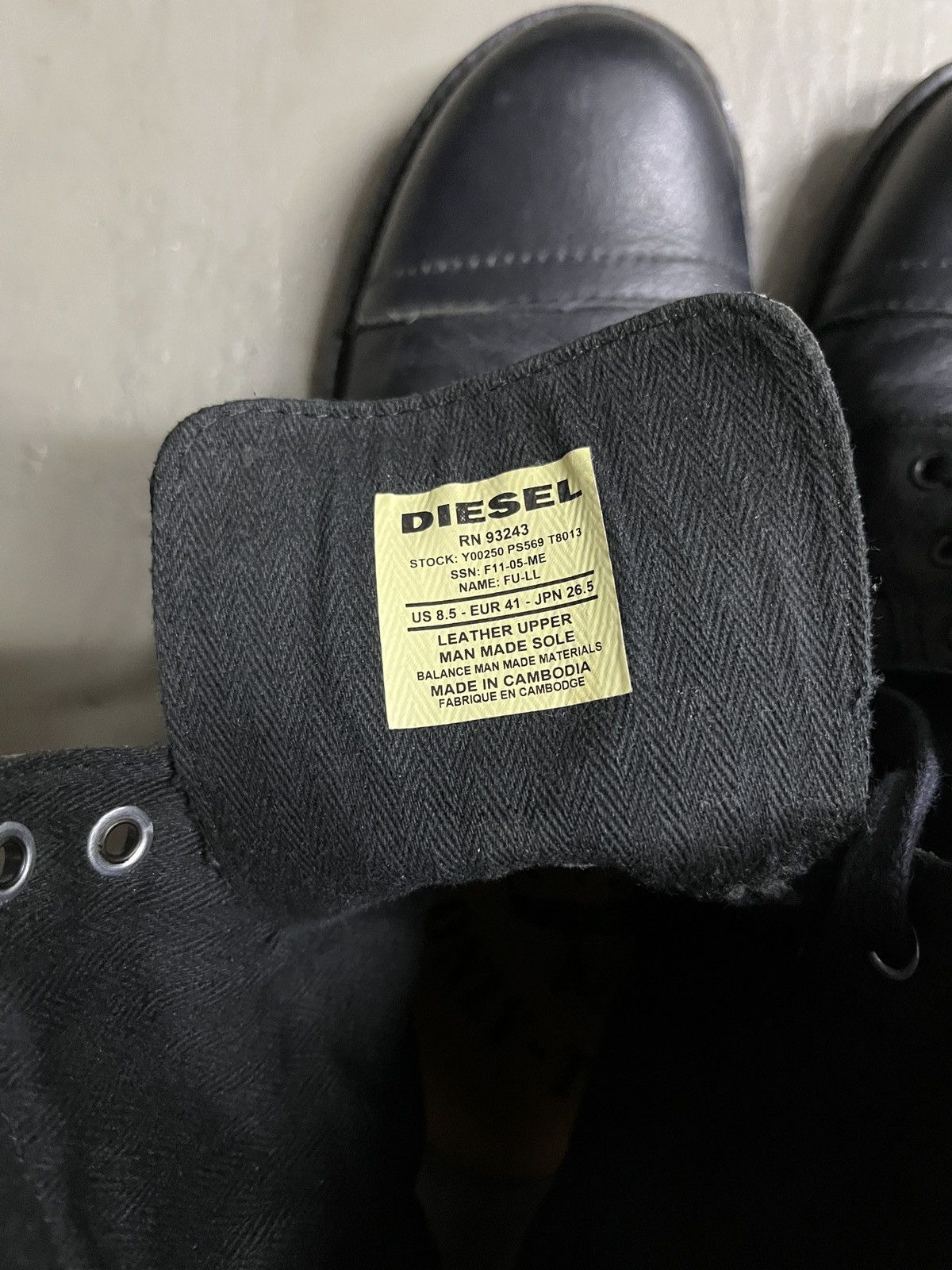 Diesel Diesel Leather Guidi AS 98 Style Combat Steel Toe Boots Size US 8.5 / EU 41-42 - 19 Thumbnail