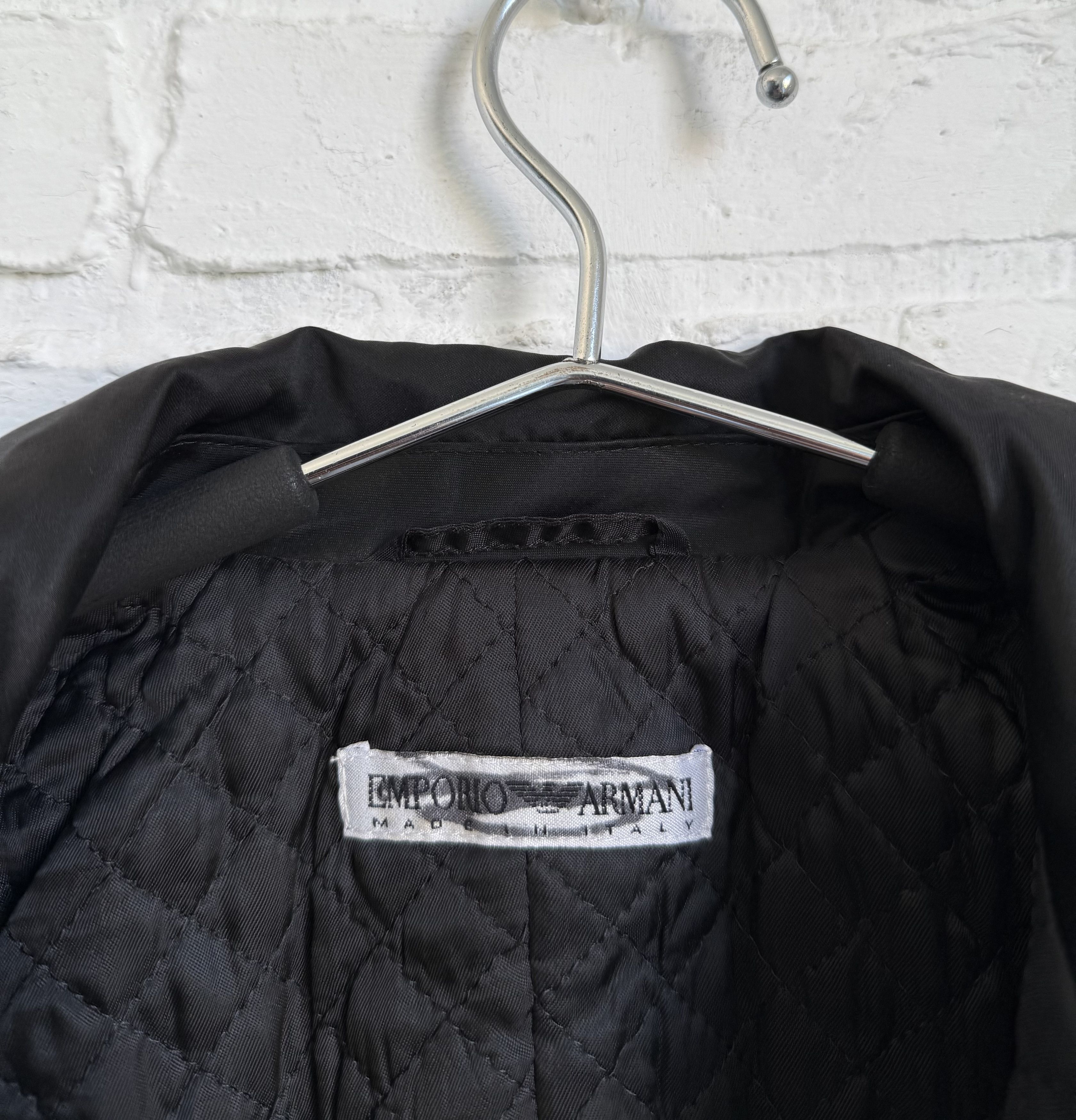 Emporio Armani Vintage 90s Emporio Armani black blazer jacket Size M / US 6-8 / IT 42-44 - 3 Thumbnail