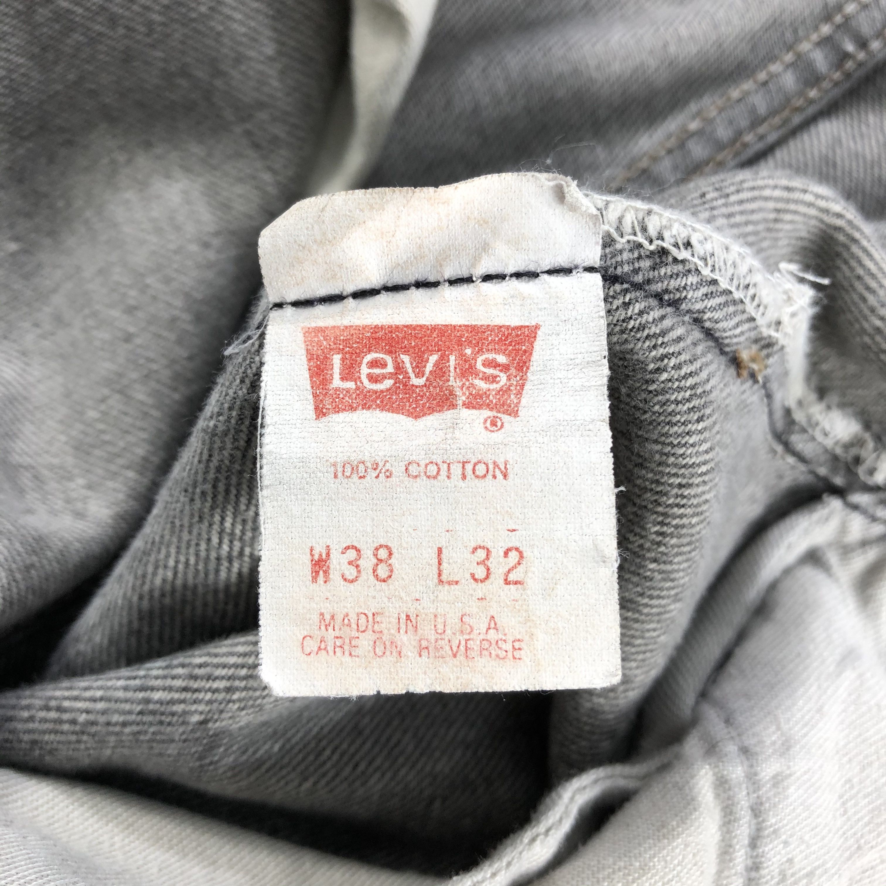 Levi's Vintage 90s Faded Black Levis 501 Jeans-JM2105 Size US 38 / EU 54 - 10 Thumbnail