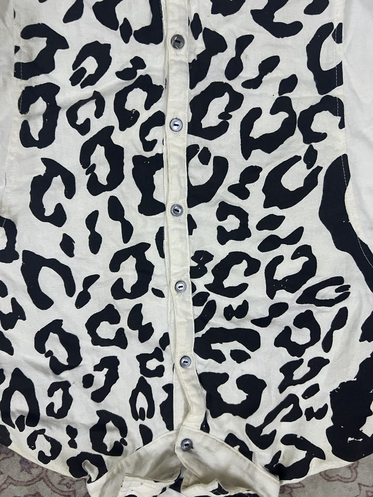 KMRii KMRii Archival Leopard Print Draped shirt Size US L / EU 52-54 / 3 - 10 Thumbnail