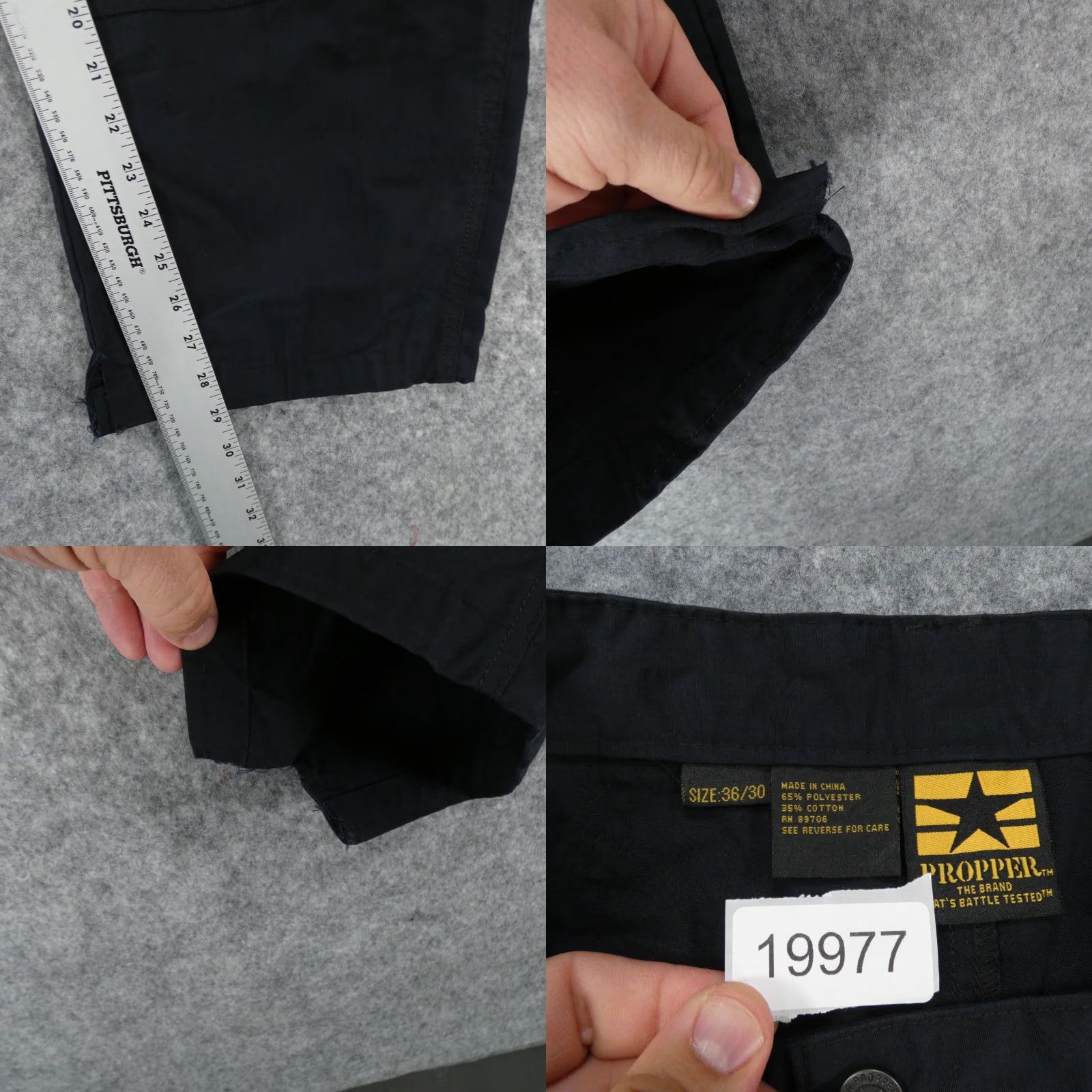 Propper Propper Pants Mens 36x30 Cargo Navy Expandable Waist Workwear Cargo Pocket Size US 36 / EU 52 - 8 Thumbnail
