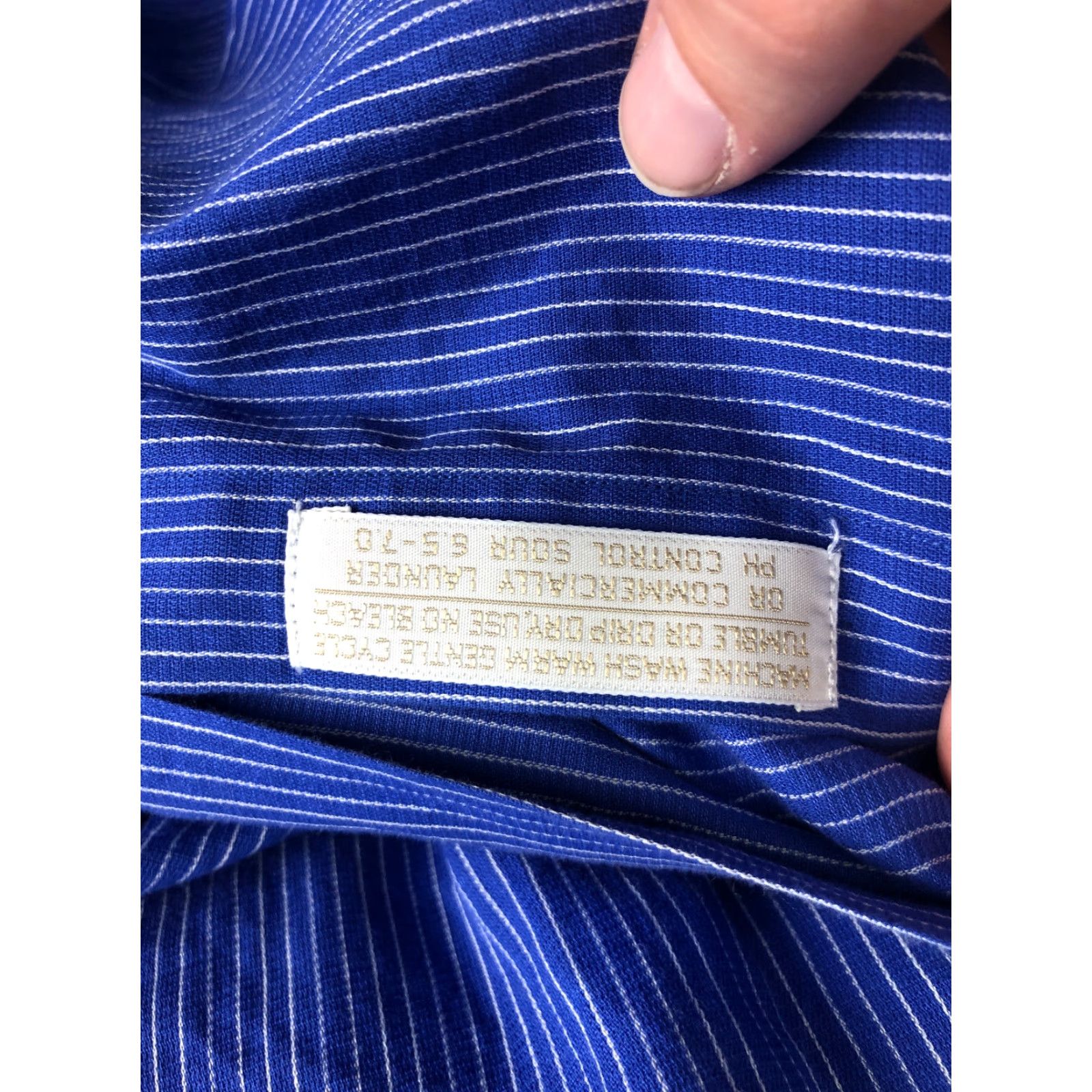 Nordstrom Nordstrom Shirt Mens 16 34 Blue Striped Long Sleeve Spread Collar Button-Up NORDSTROM Regular Polyester Cardigan? Size US L / EU 52-54 / 3 - 7 Thumbnail