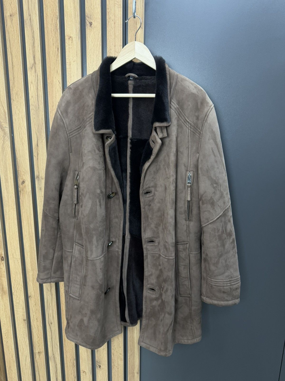 Other Men’s Shearling Sheepskin Coat Brown Size 54 Size US L / EU 52-54 / 3 - 10 Thumbnail