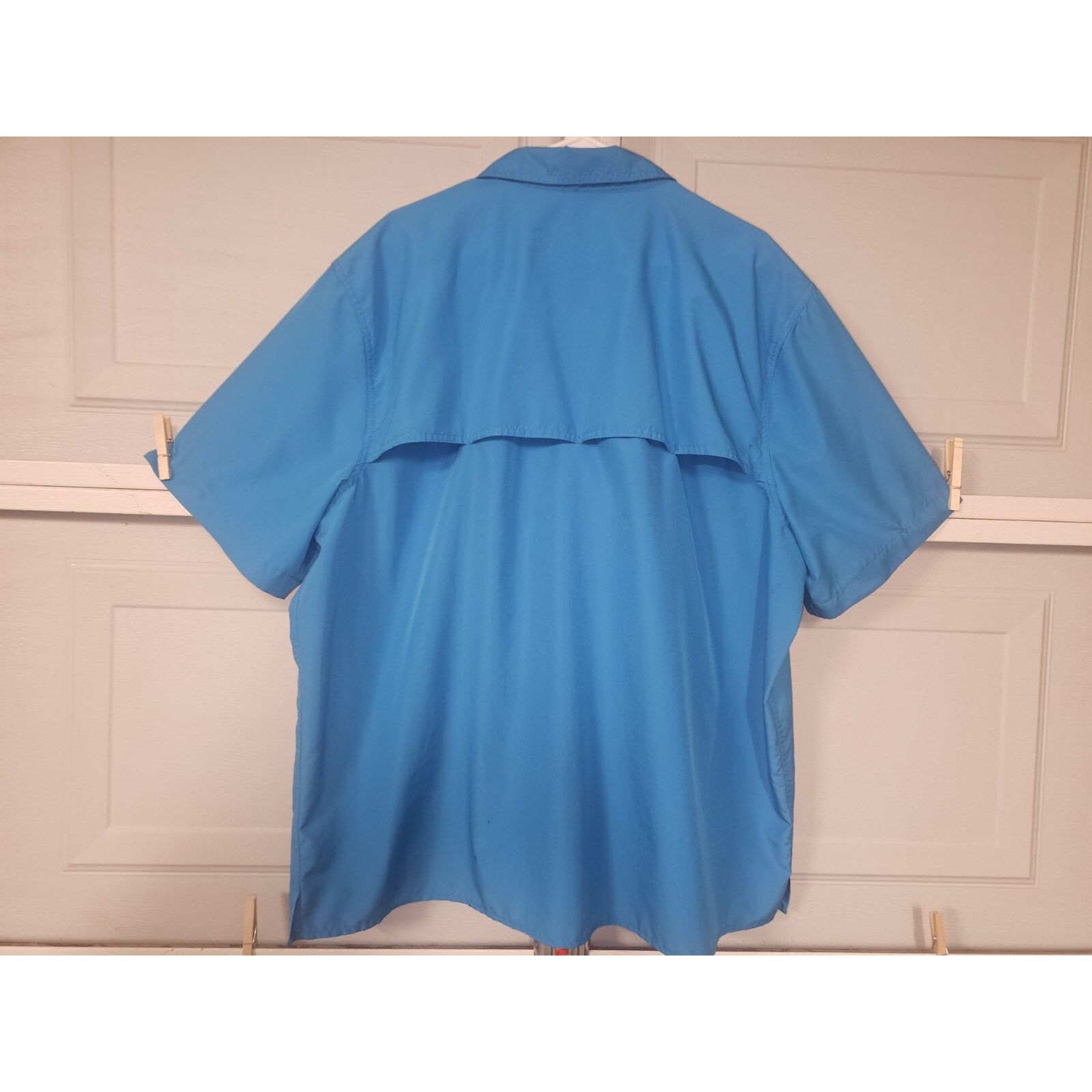 Eddie Bauer Eddie Bauer (XXL) Blue Button Up Polyester Shirt Size US XXL / EU 58 / 5 - 6 Thumbnail