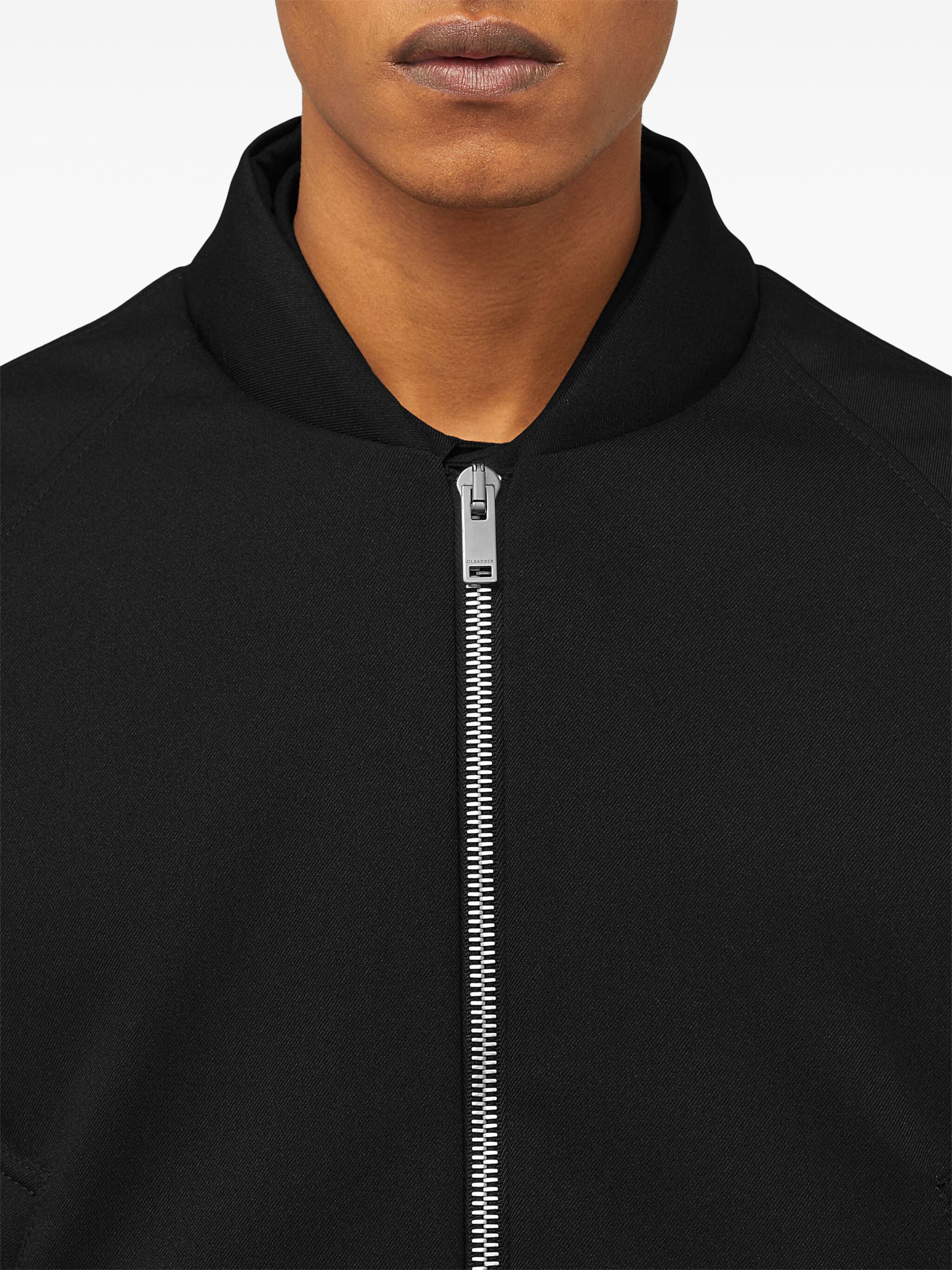 Jil Sander o1s22i1n1024 Padded Feather Bomber Jacket in Black Size US M / EU 48-50 / 2 - 4 Thumbnail