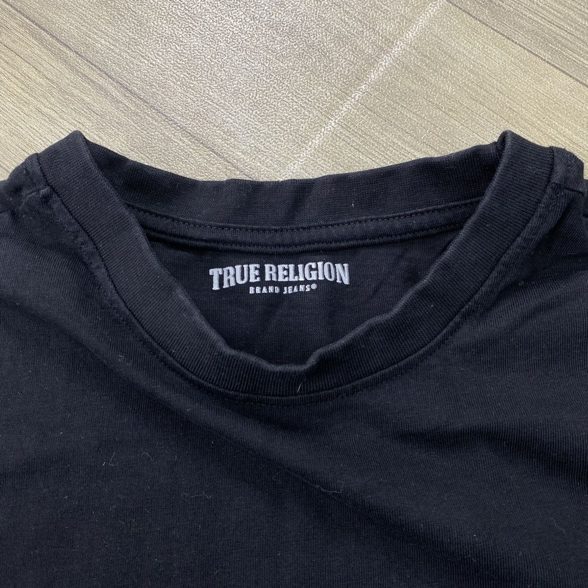 True Religion Vintage True Religion Palm Leaf Patterned Horseshoe Logo Tee Size US M / EU 48-50 / 2 - 7 Thumbnail