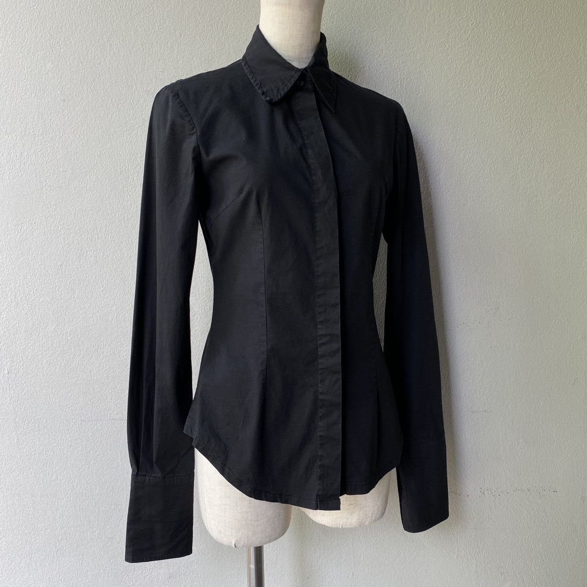DNA DNA u.s.a Black Tailored Stretch Shirt Size S / US 4 / IT 40 - 3 Thumbnail