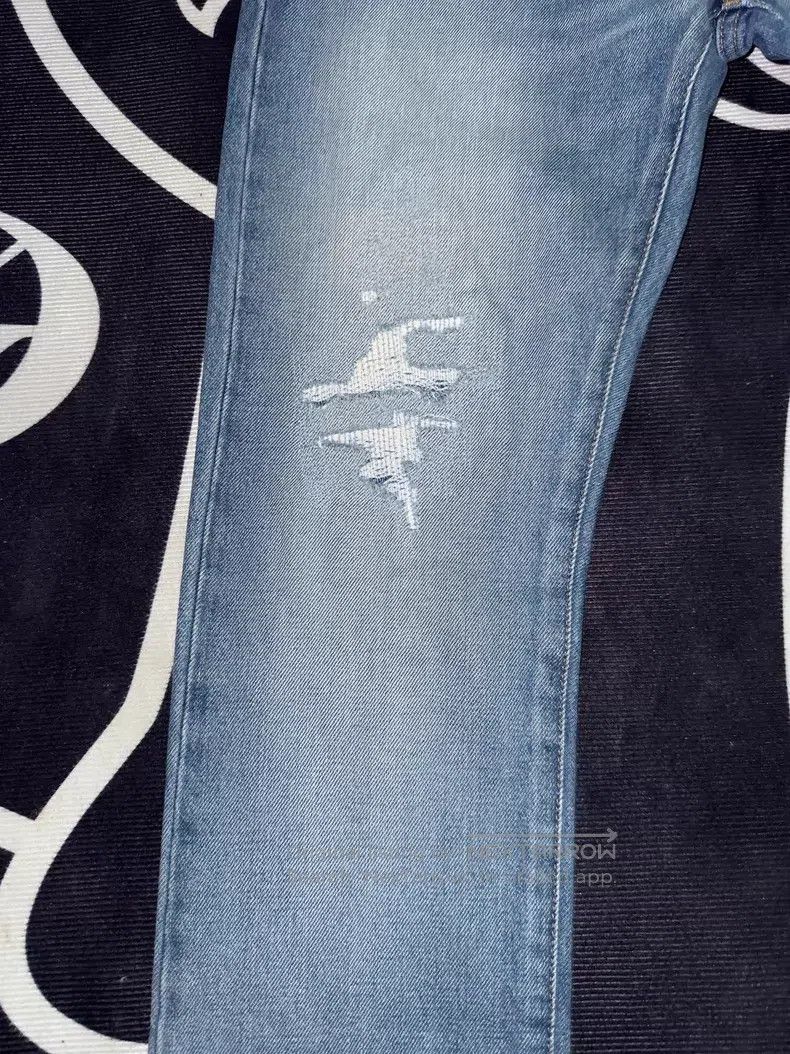 Saint Laurent Paris Saint Laurent Paris Classic Bleached Ripped Slim Fit Denim Size US 30 / EU 46 - 6 Thumbnail