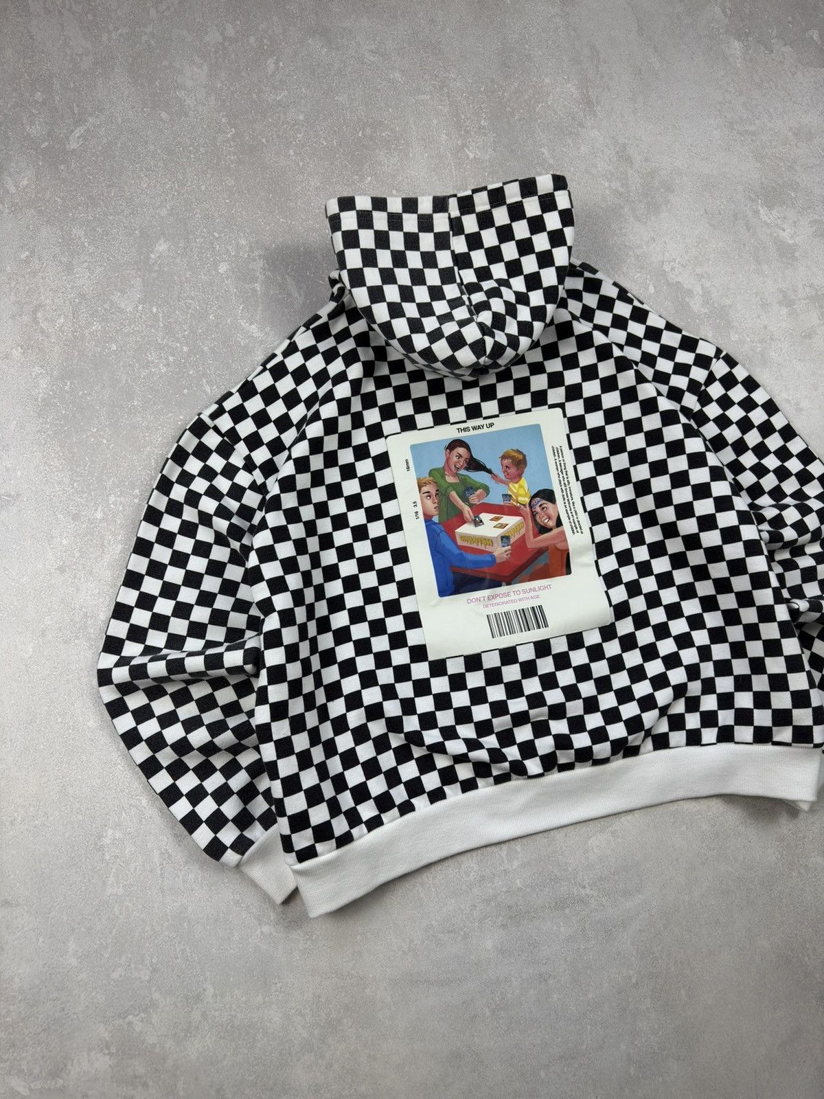 CHILDS Childish TGF Hoodie Checkered Box Logo Y2K Skategang Size US L / EU 52-54 / 3 - 2 Thumbnail