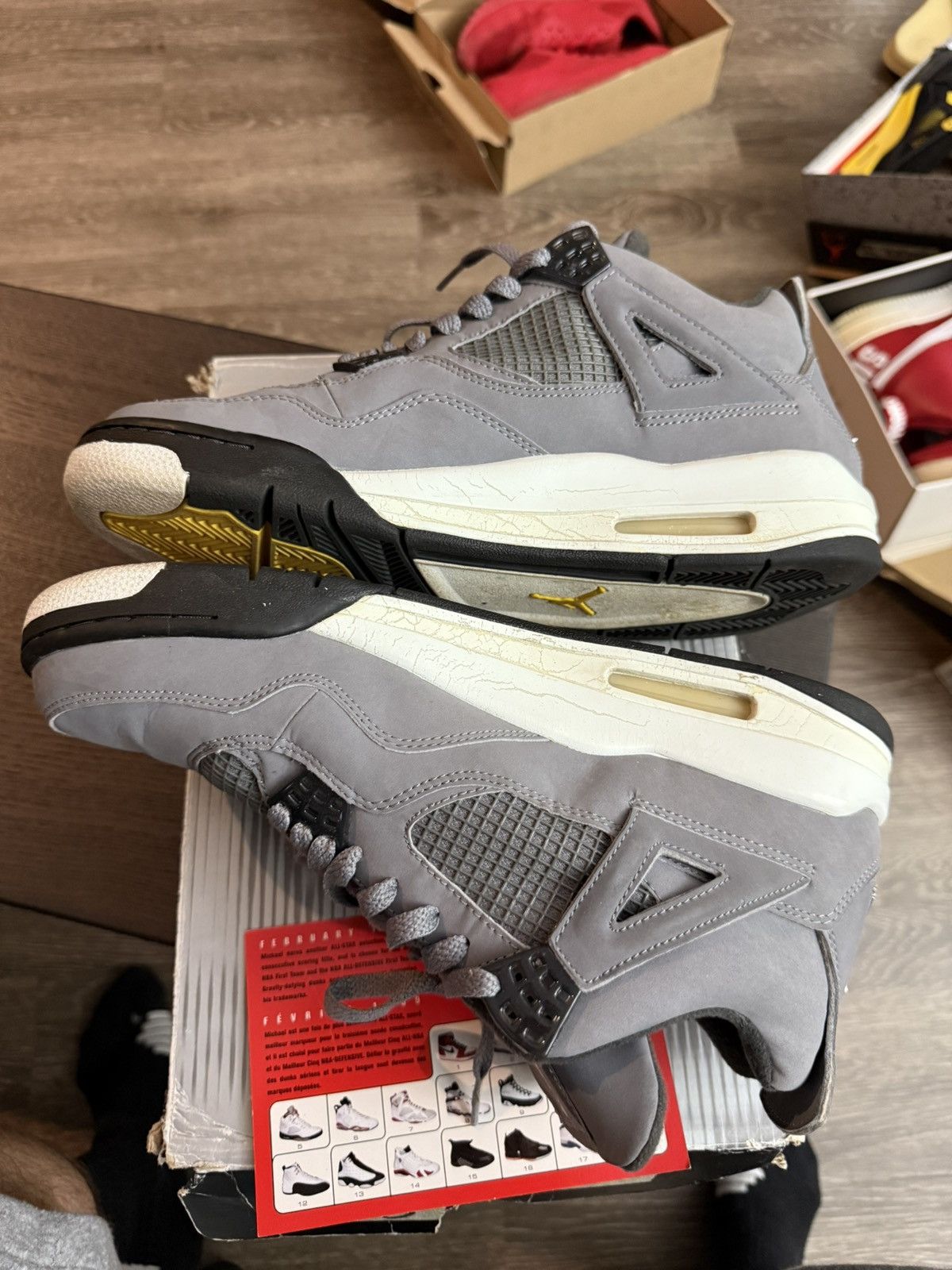 Jordan Brand × Nike Jordan 4 retro cool gray Size US 10.5 / EU 43-44 - 5 Thumbnail
