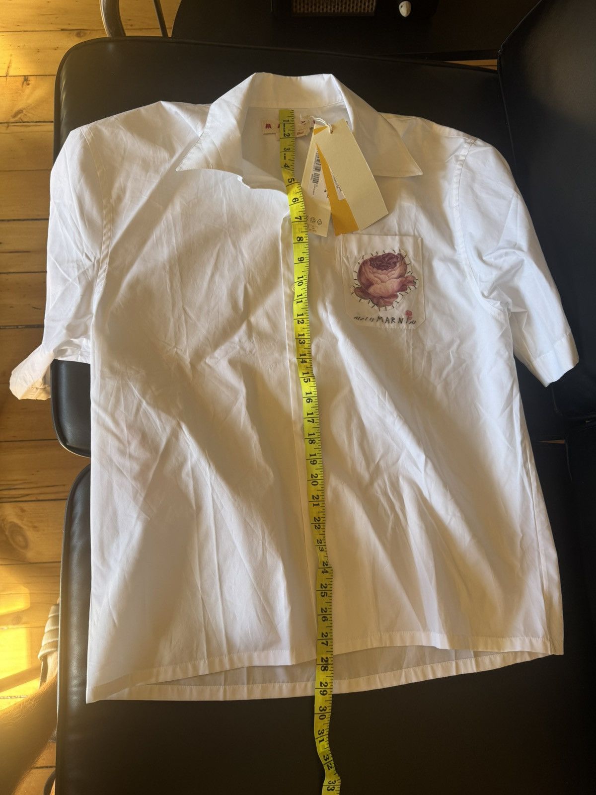 Marni Marni Flower Patch Poplin Bowling Shirt Size US M / EU 48-50 / 2 - 3 Thumbnail
