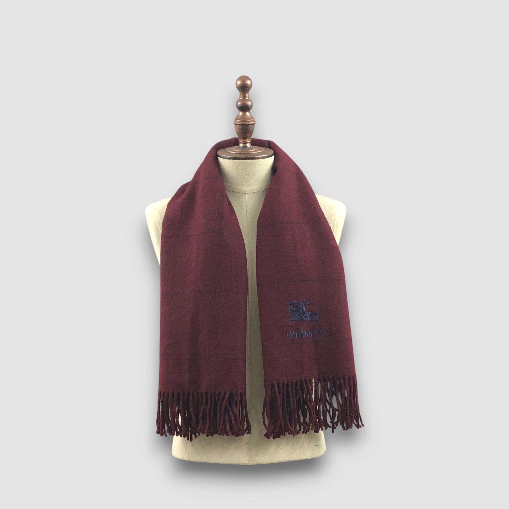 Burberry Vintage Burberry Scarf Muffler Wool Stole Shawls Scarves Size ONE SIZE - 1 Thumbnail