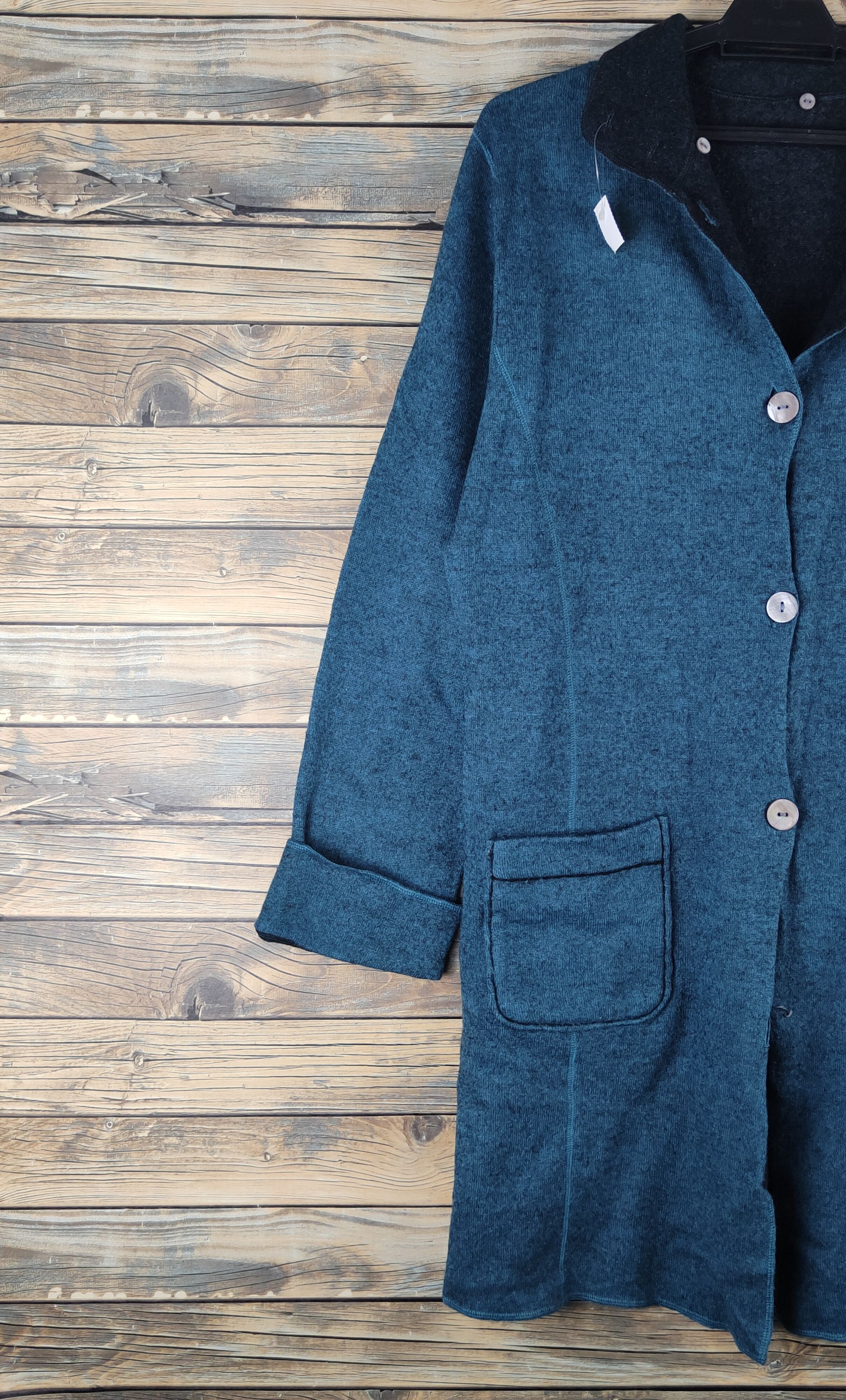 Japanese Brand DL LA Charmer Green Vintage Long Cardigans #46-526 Size M / US 6-8 / IT 42-44 - 4 Thumbnail