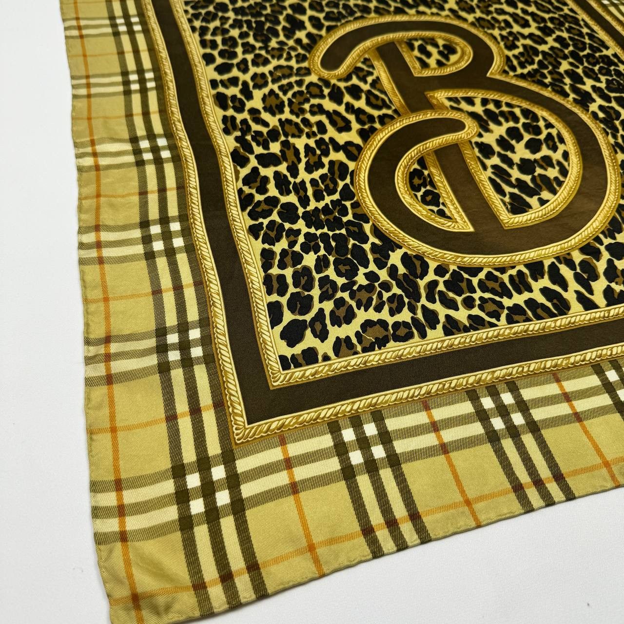 Burberry Vintage Burberry Leopard Printed Silk Scarf Neckerchief Size ONE SIZE - 6 Thumbnail