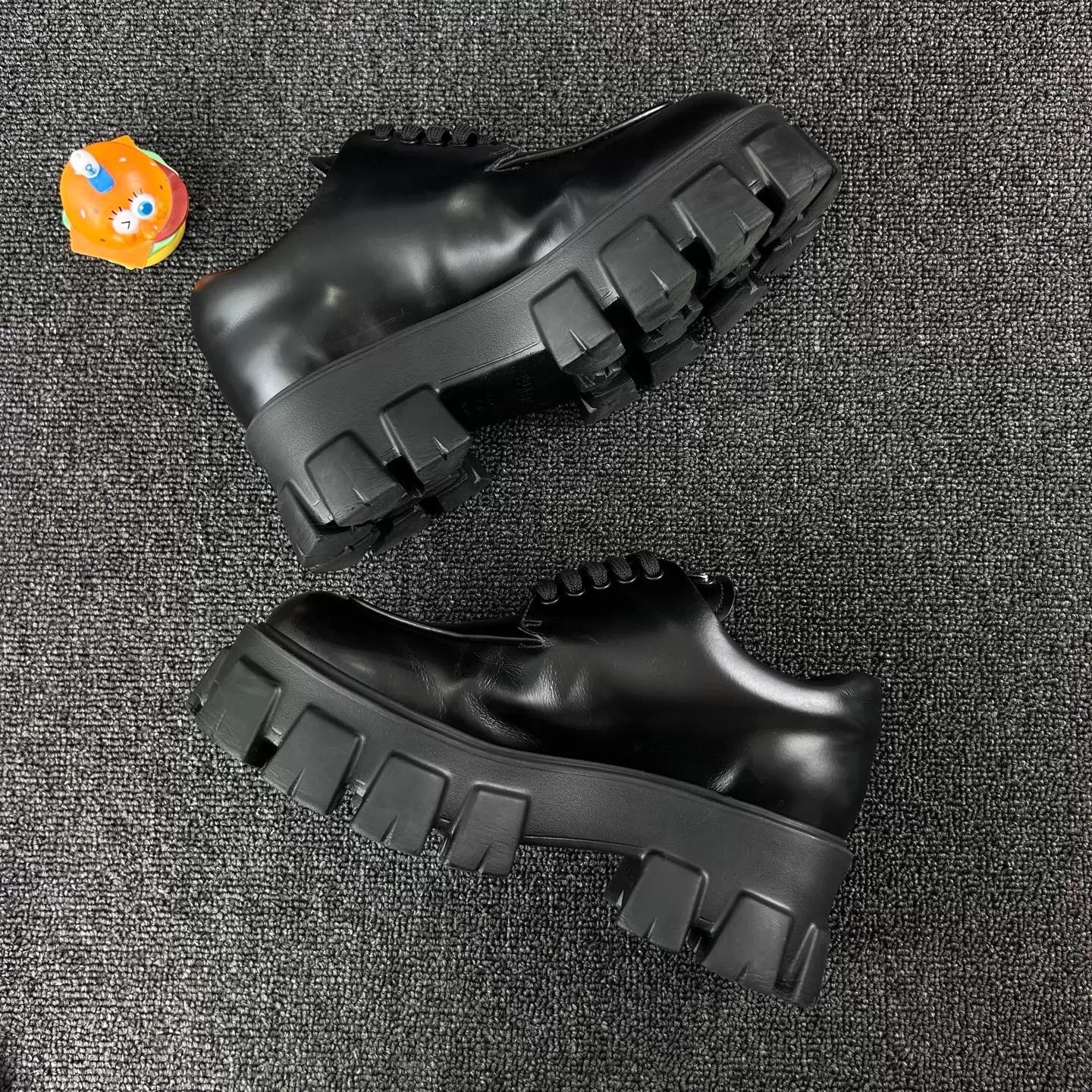 Prada Prada women's black leather platform shoes 36 Size US 5.5 / IT 35.5 - 3 Thumbnail