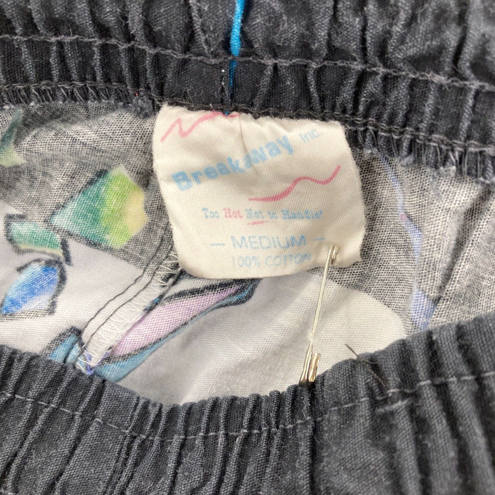 Vintage Vtg breakaway 90s shorts Size M swim trunks Abstract No Drawstring Fits small Size US 31 - 6 Thumbnail