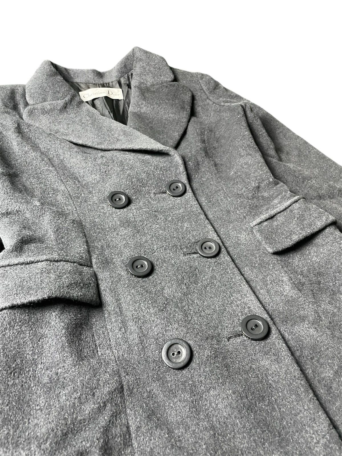Christian Dior Monsieur × Dior × Hedi Slimane Christian Dior "KBT7A4000" Angora Wool Double Coat Size US M / EU 48-50 / 2 - 9 Thumbnail