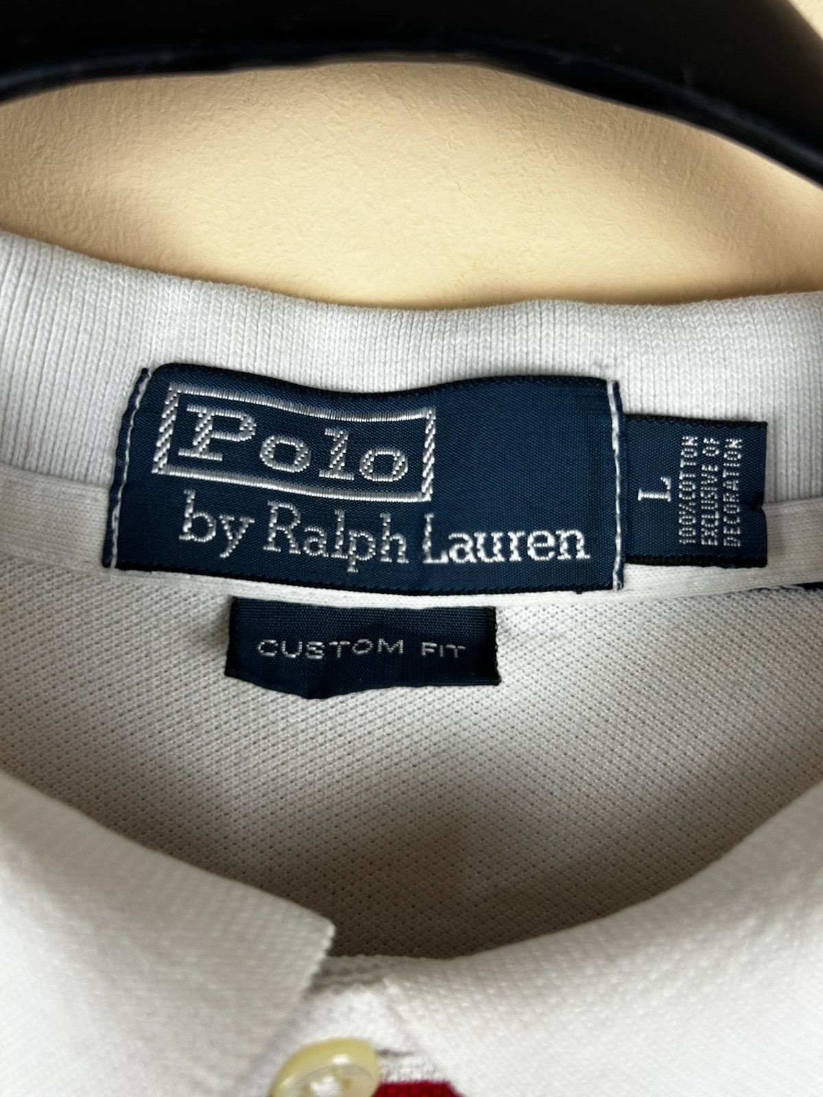 Polo Ralph Lauren Vintage Ralph Lauren Polo T-shirt Size US L / EU 52-54 / 3 - 3 Thumbnail