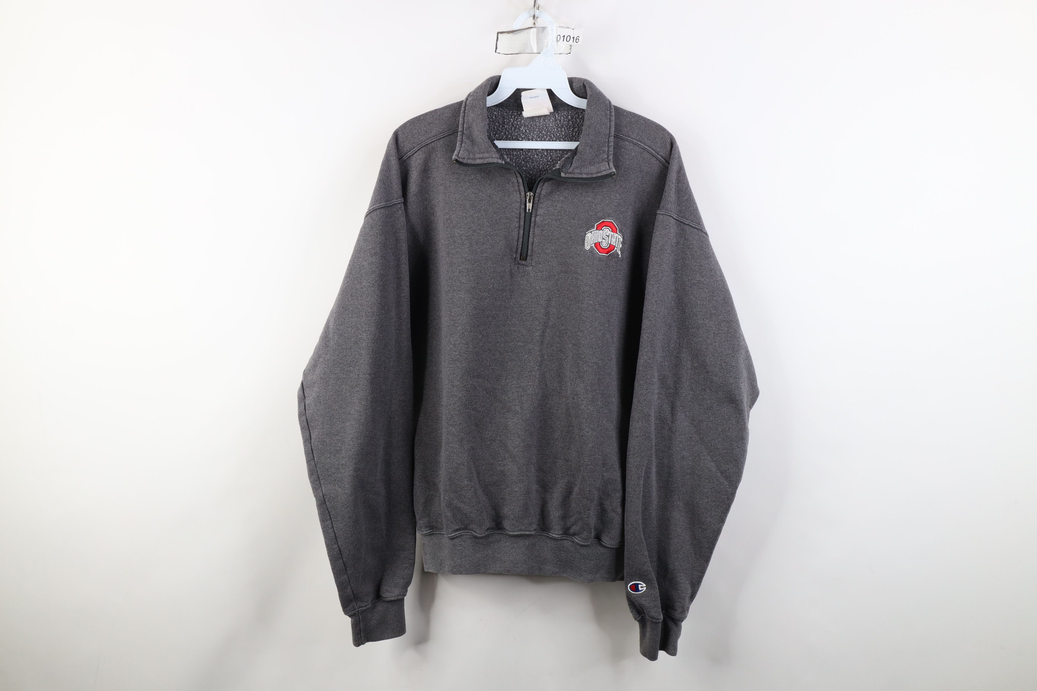 Champion Vintage 90s Champion Ohio State University Half Sweatshirt Size US M / EU 48-50 / 2 - 1 Thumbnail