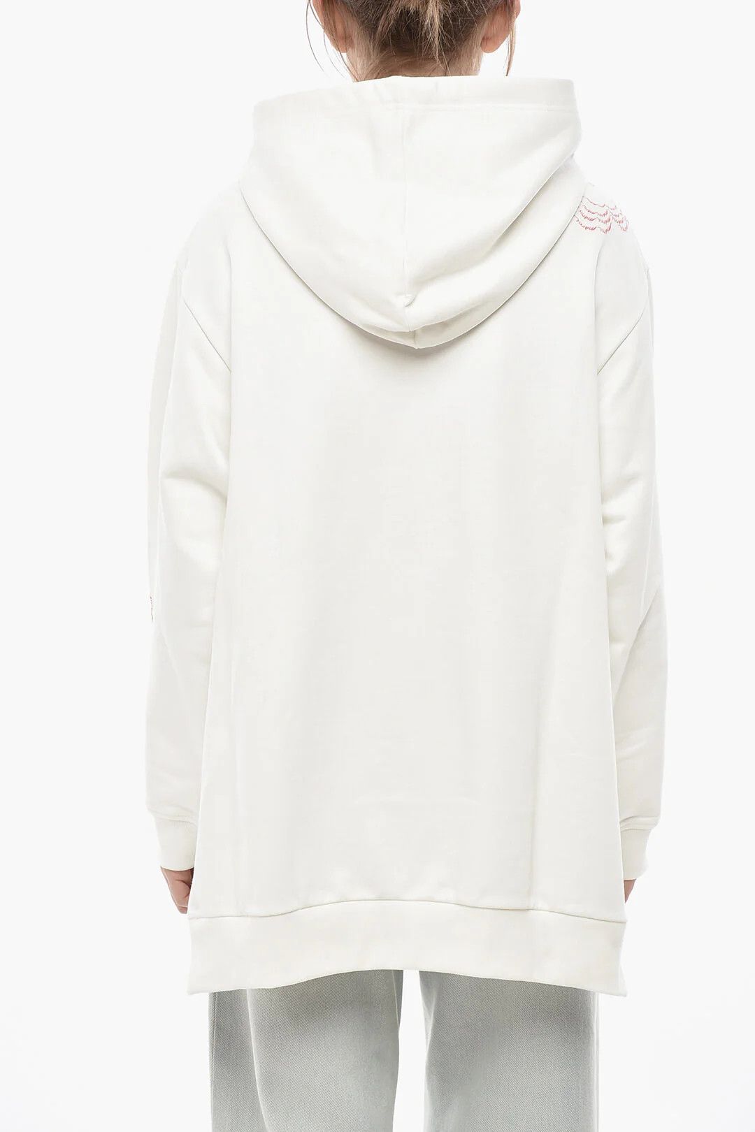 Marni og1mm0326 Brushed Cotton Hoodie in White Size S / US 4 / IT 40 - 2 Thumbnail